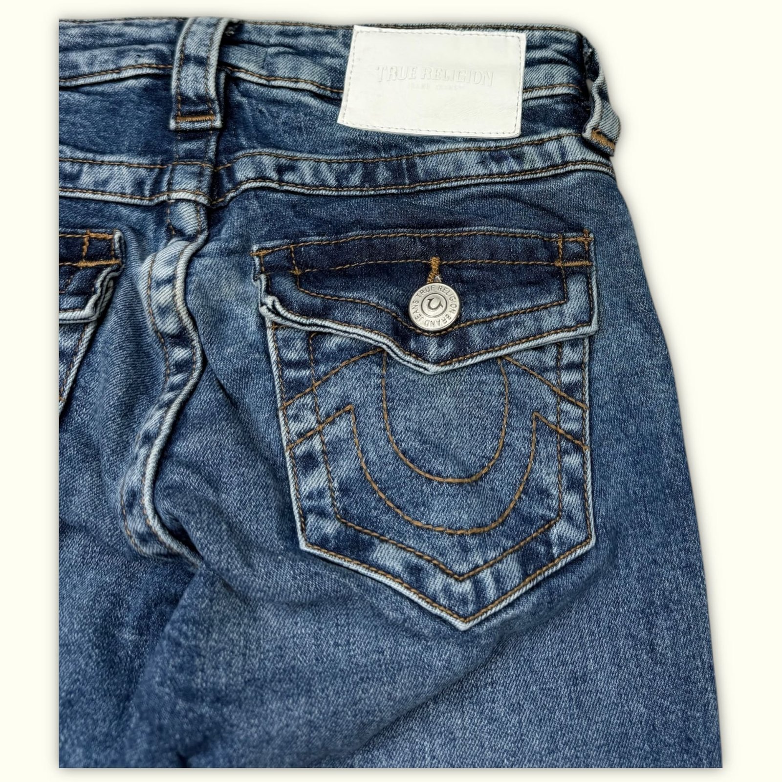 True Religion Jean Bootcut Femme 2000s Y2K – W24