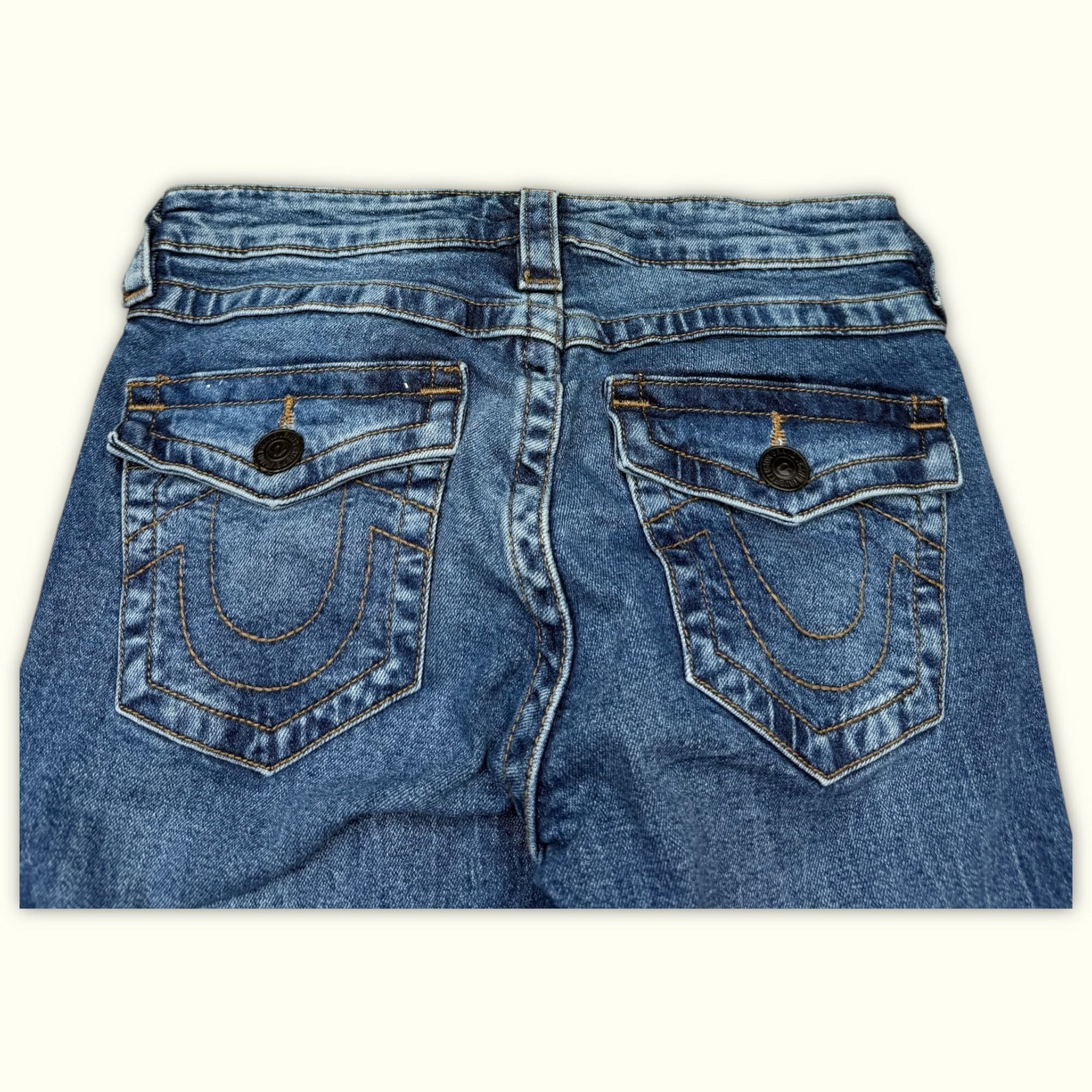 True Religion Jean Évasé Femme 2000s Y2K – W27