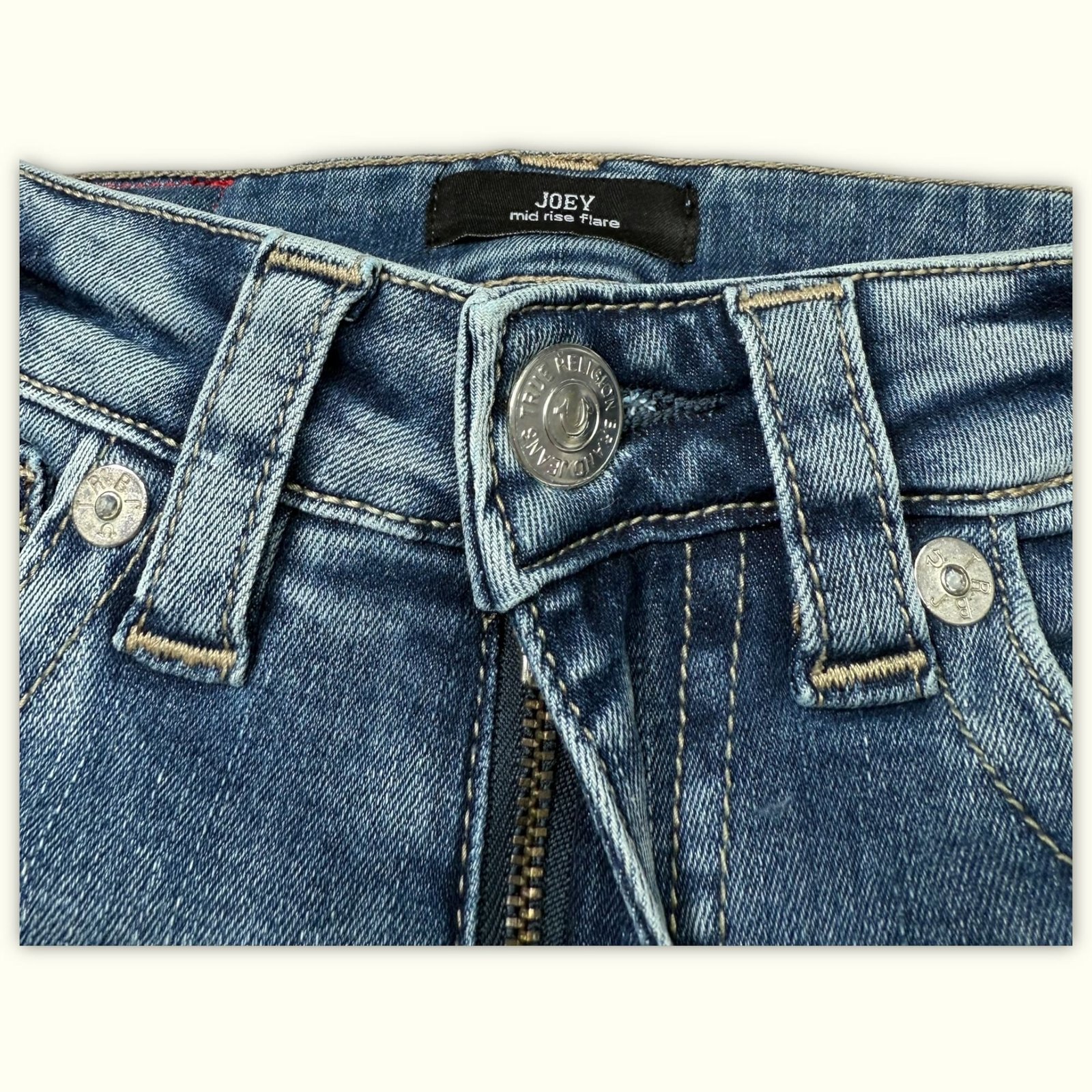 True Religion Jean Évasé Femme Y2K – W25