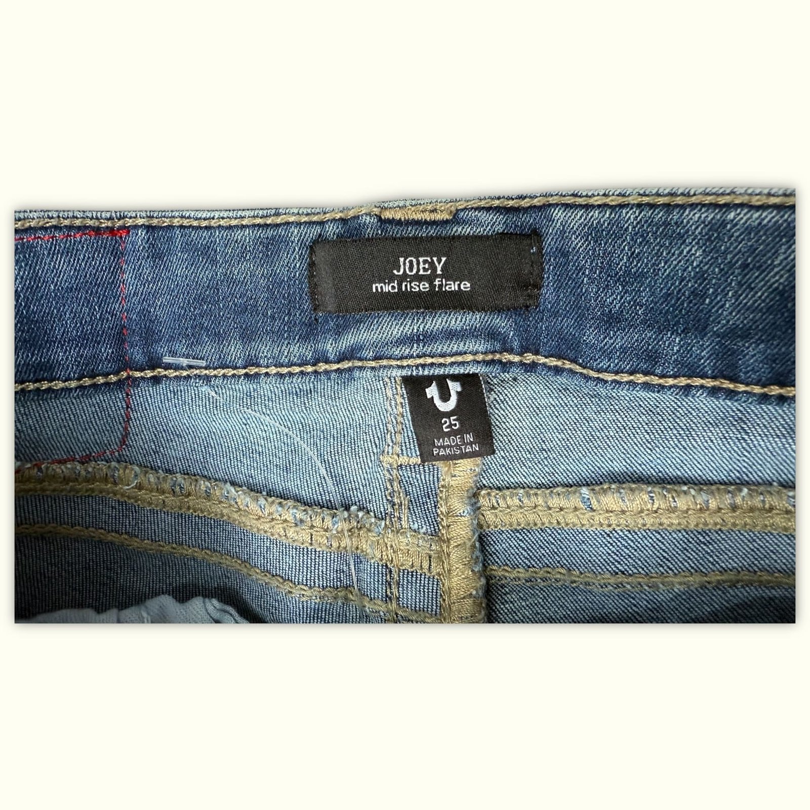 True Religion Jean Évasé Femme Y2K – W25