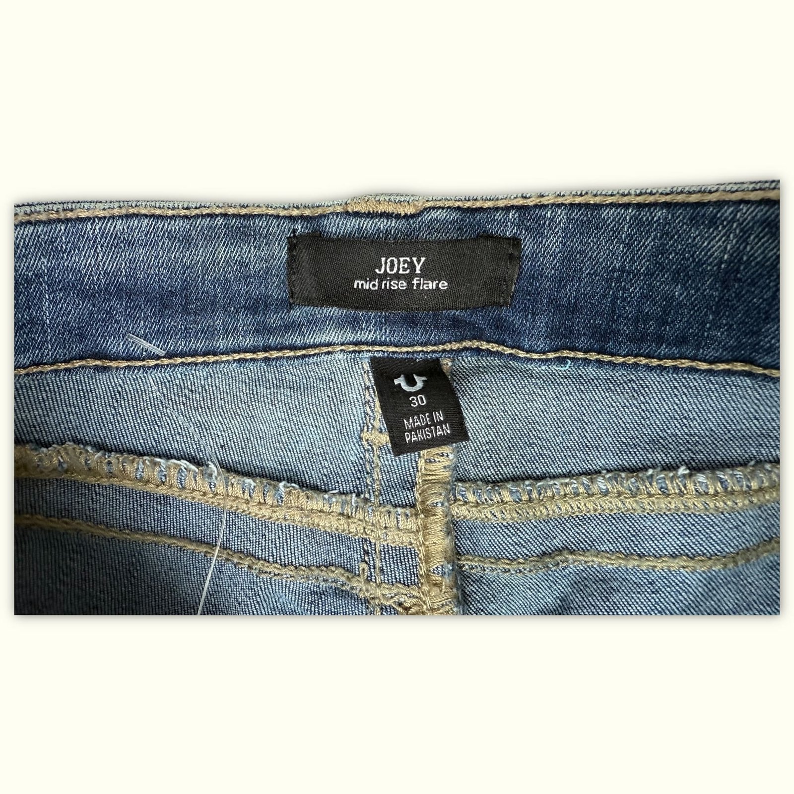True Religion Jean Évasé Femme Y2K – W30