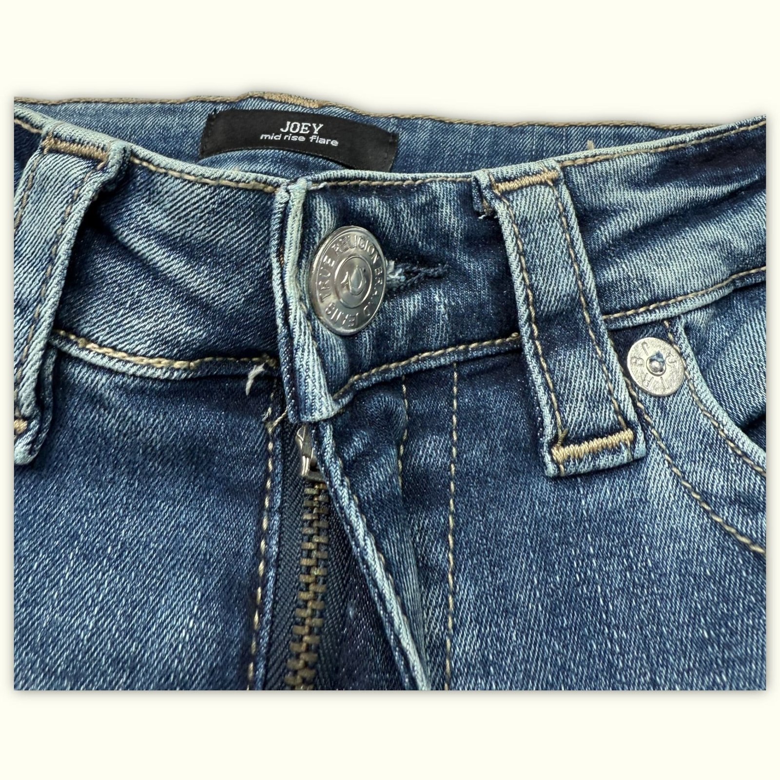 True Religion Jean Évasé Femme Y2K – W30