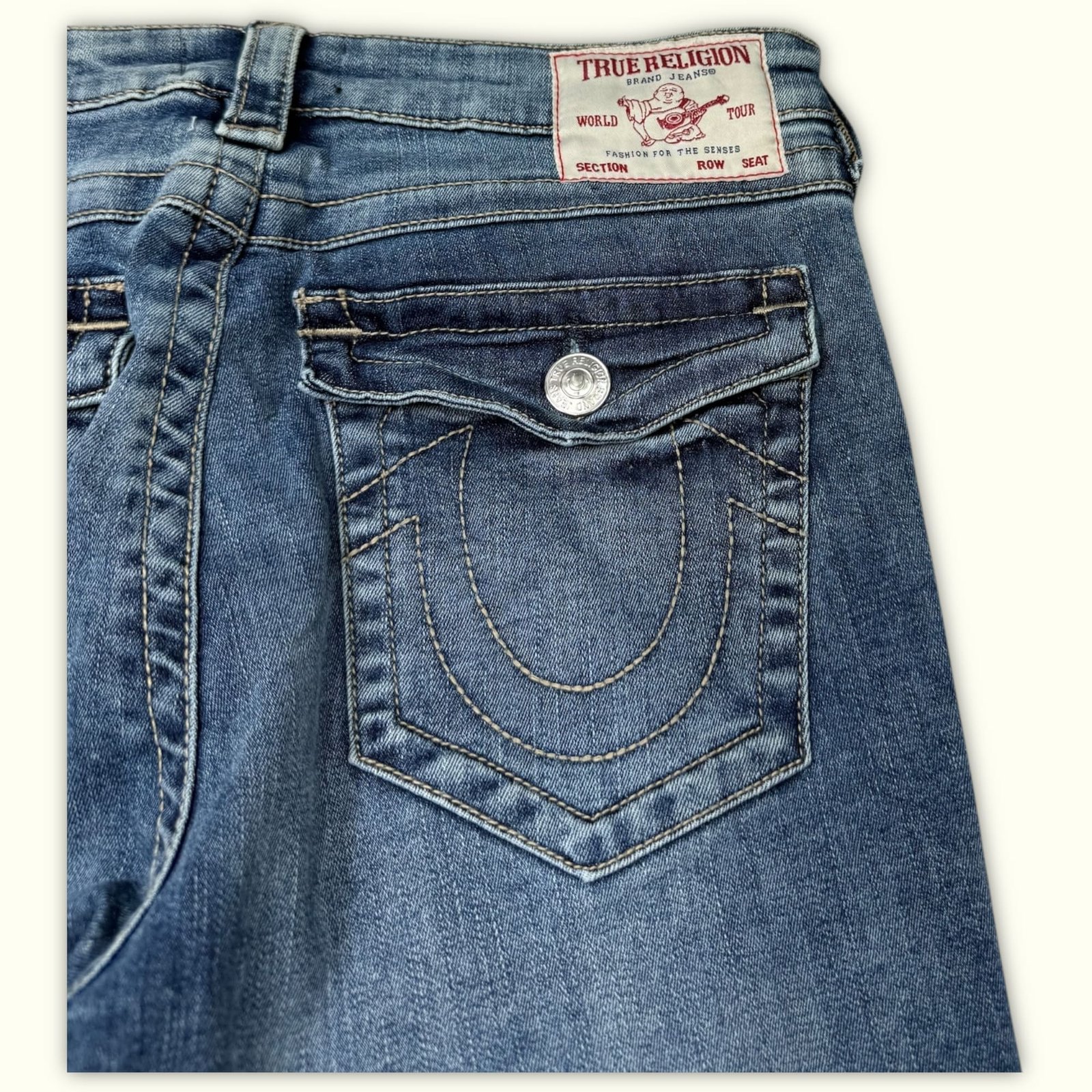True Religion Jean Évasé Femme Y2K – W30