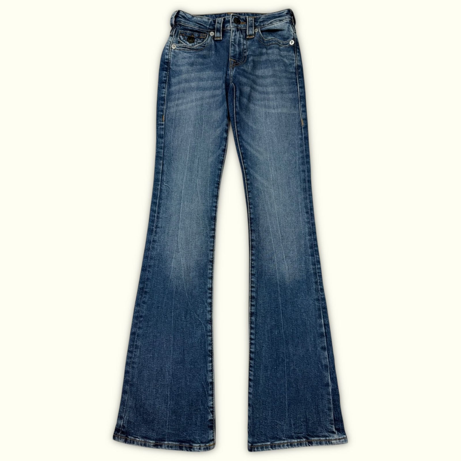 True Religion Jean Évasé Femme 2000s Y2K – W23