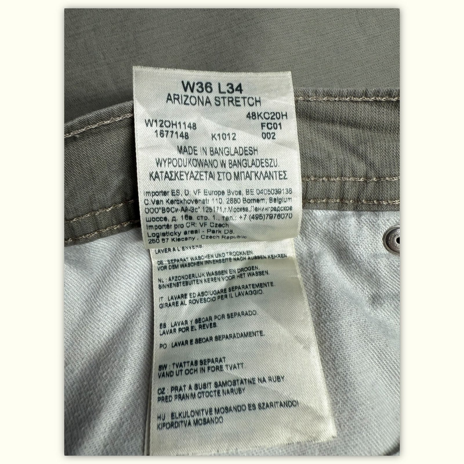 Wrangler Chinos Regular Herren Workwear – W36