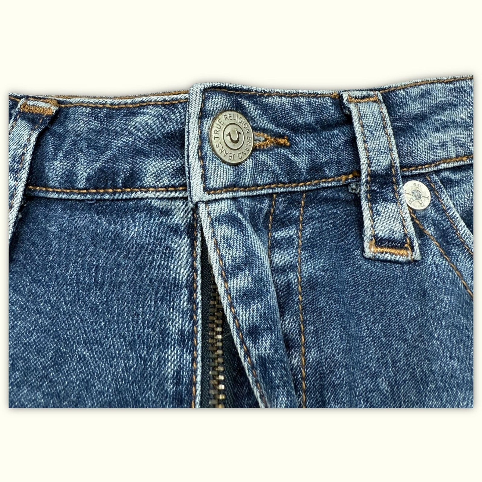 True Religion Jean Évasé Femme 2000s Y2K – W34
