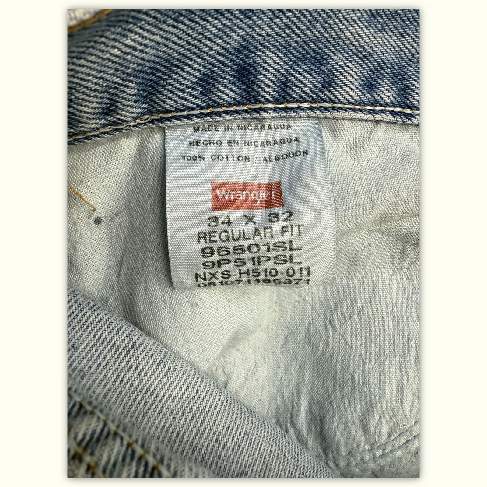 Wrangler Jean Regular Homme 2000s Workwear – W34