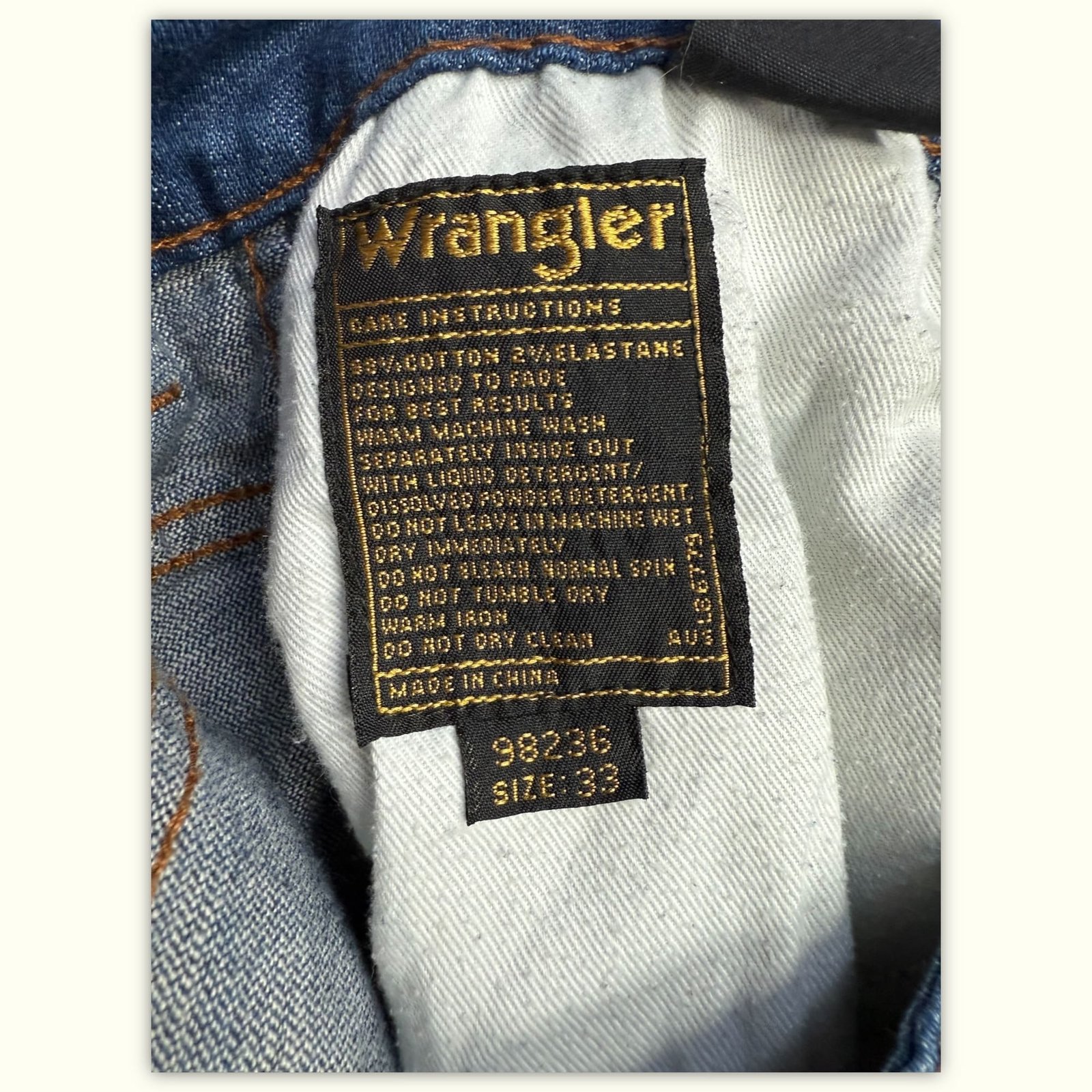 Wrangler Jean Slim Homme Western – W33