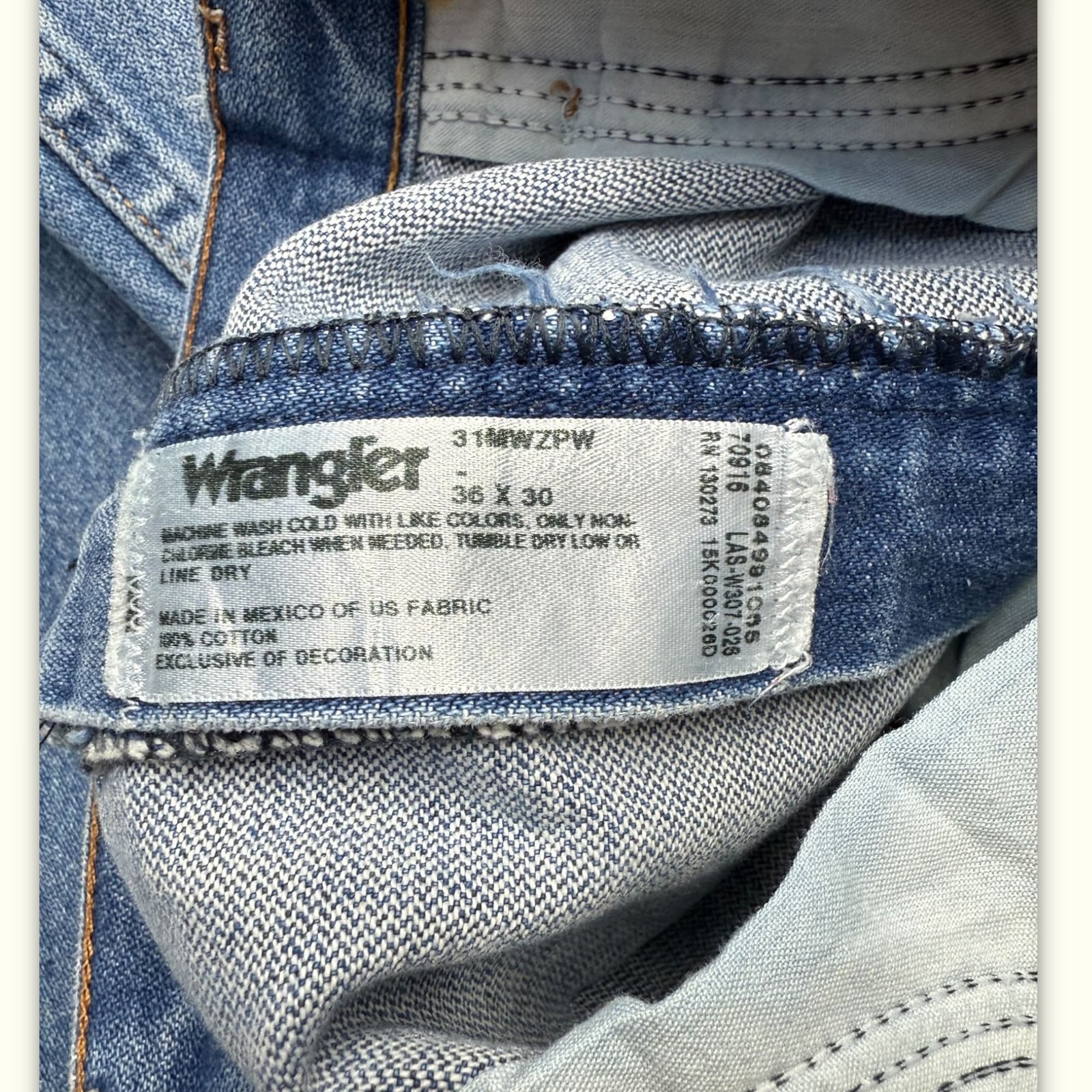 Wrangler Jean Relaxed Homme 2000s Western – W36