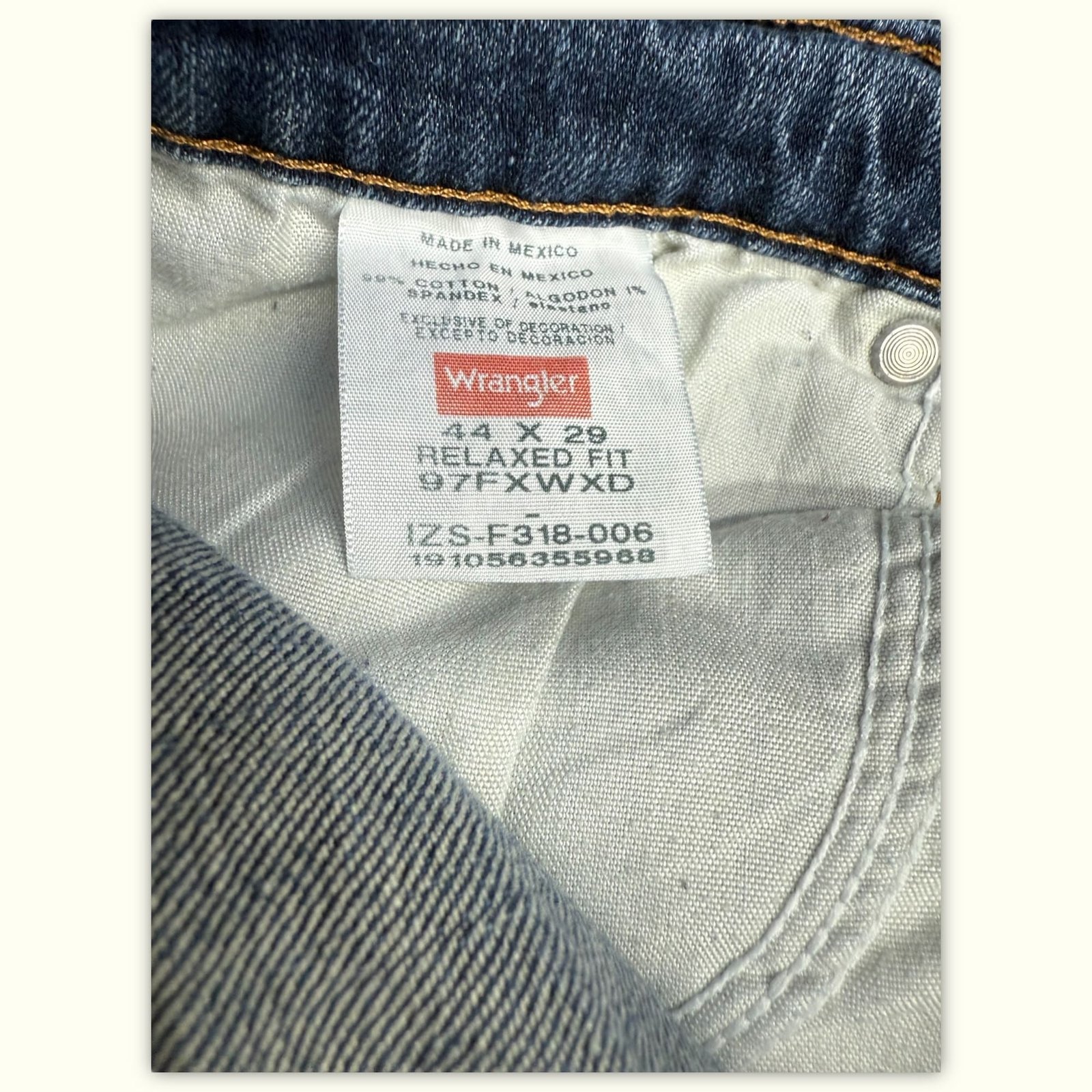 Wrangler Jean Relaxed Homme Workwear – W44