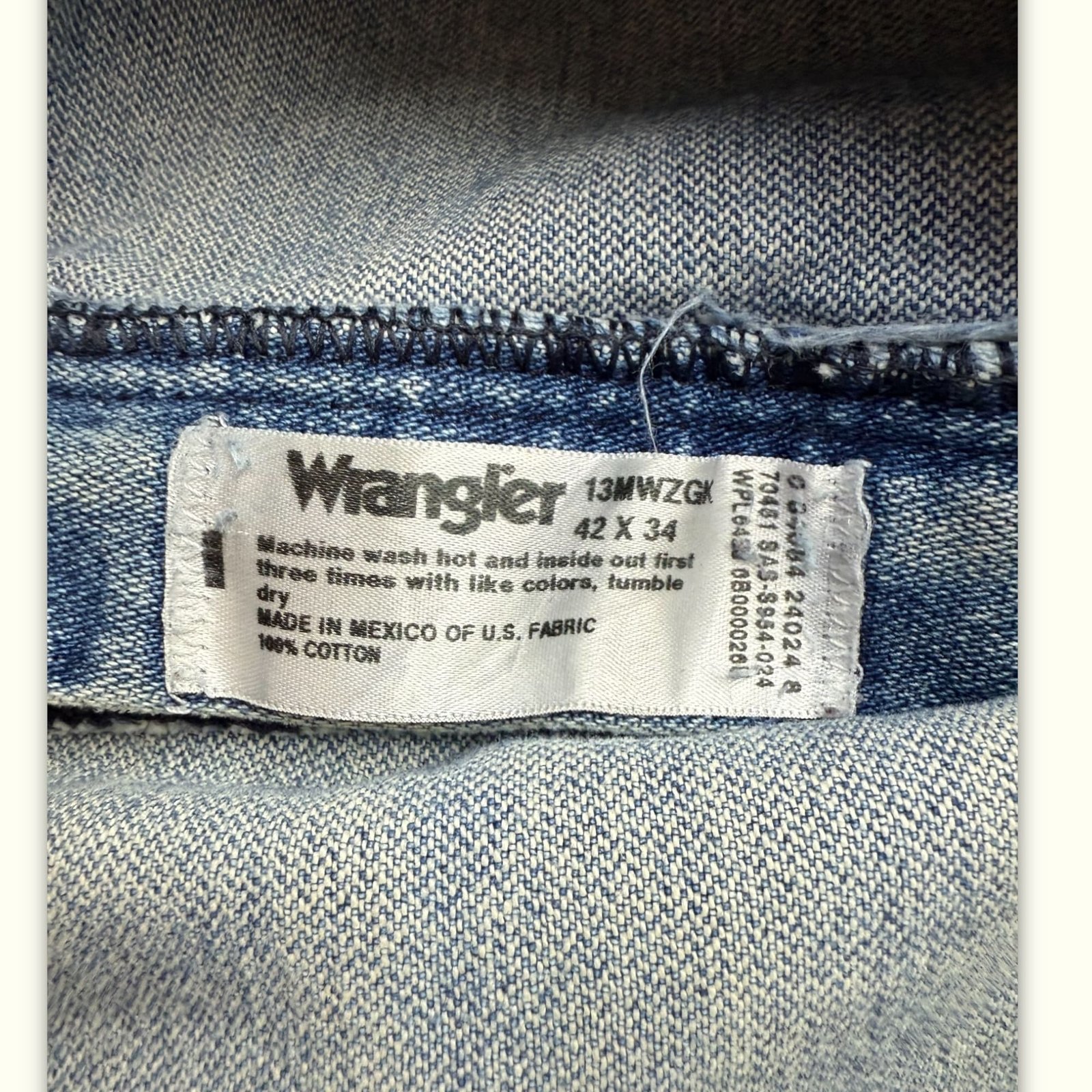 Wrangler Jean Regular Homme 2000s Western – W42