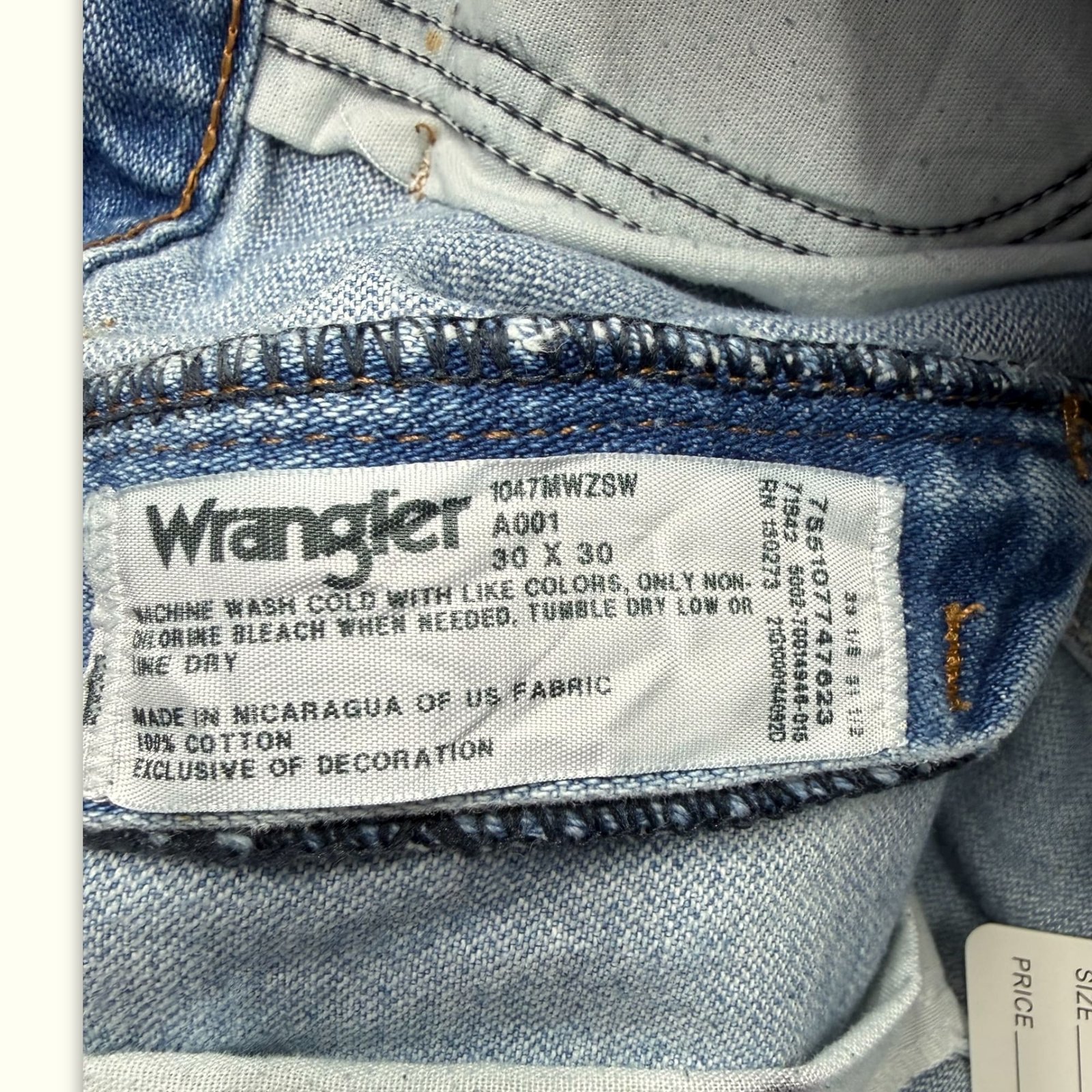 Wrangler Jean Regular Homme 2000s Western – W30