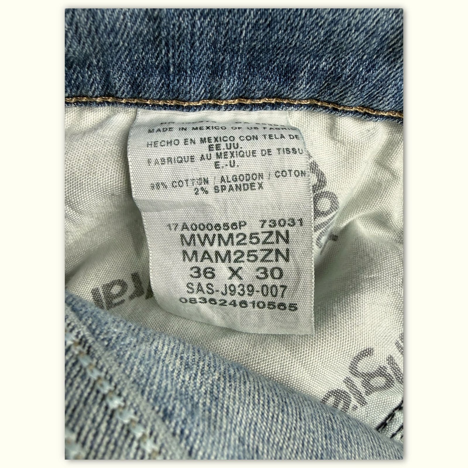 Wrangler Jean Regular Homme Classique – W36