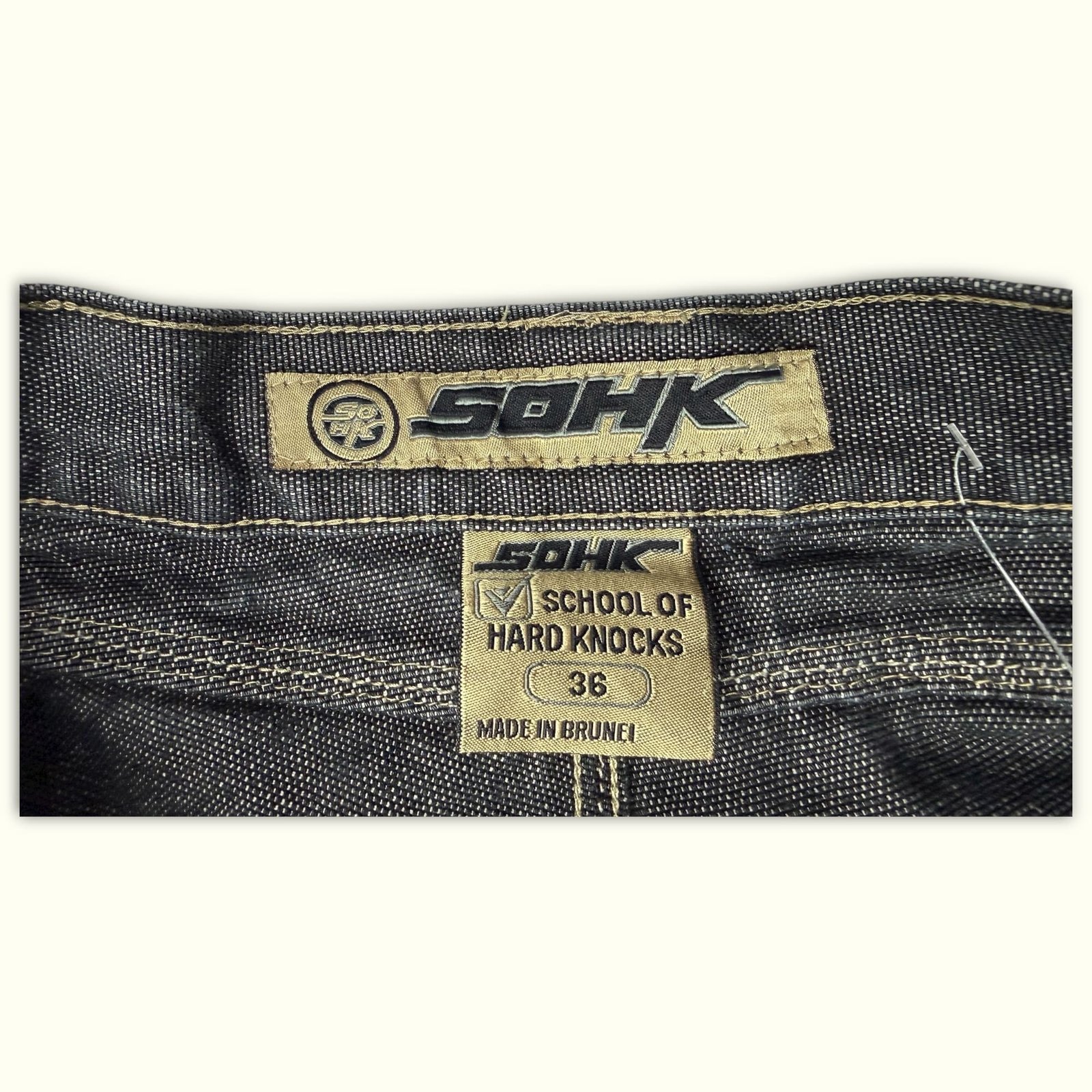 Sohk Jean Baggy Homme 1990s Streetwear – W36