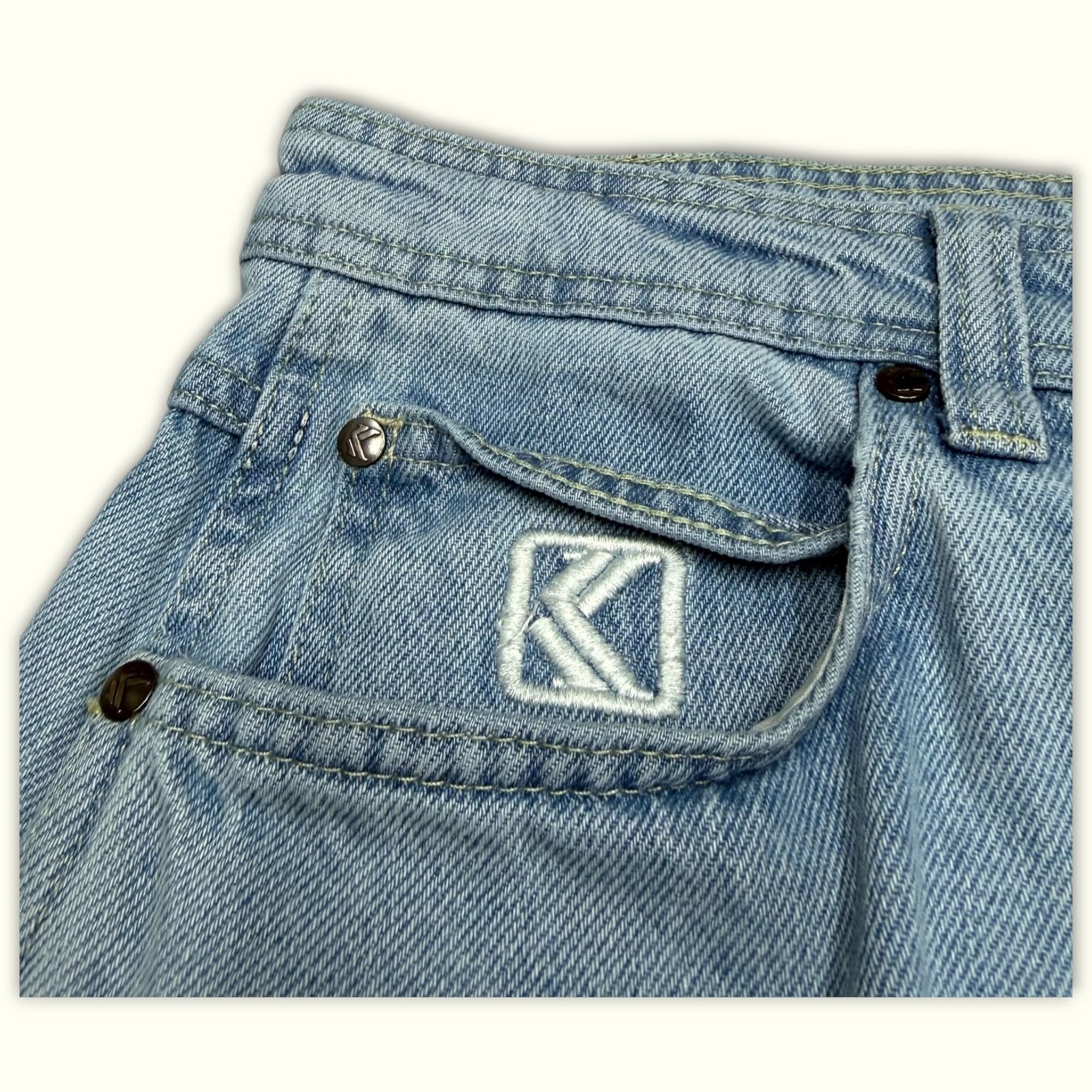 Karl Kani Jean Baggy Homme 1990s Streetwear – W32