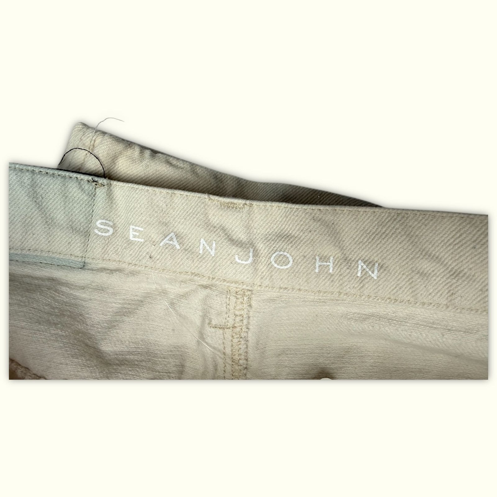 Sean John Pantalon Large Homme 2000s Streetwear – W32