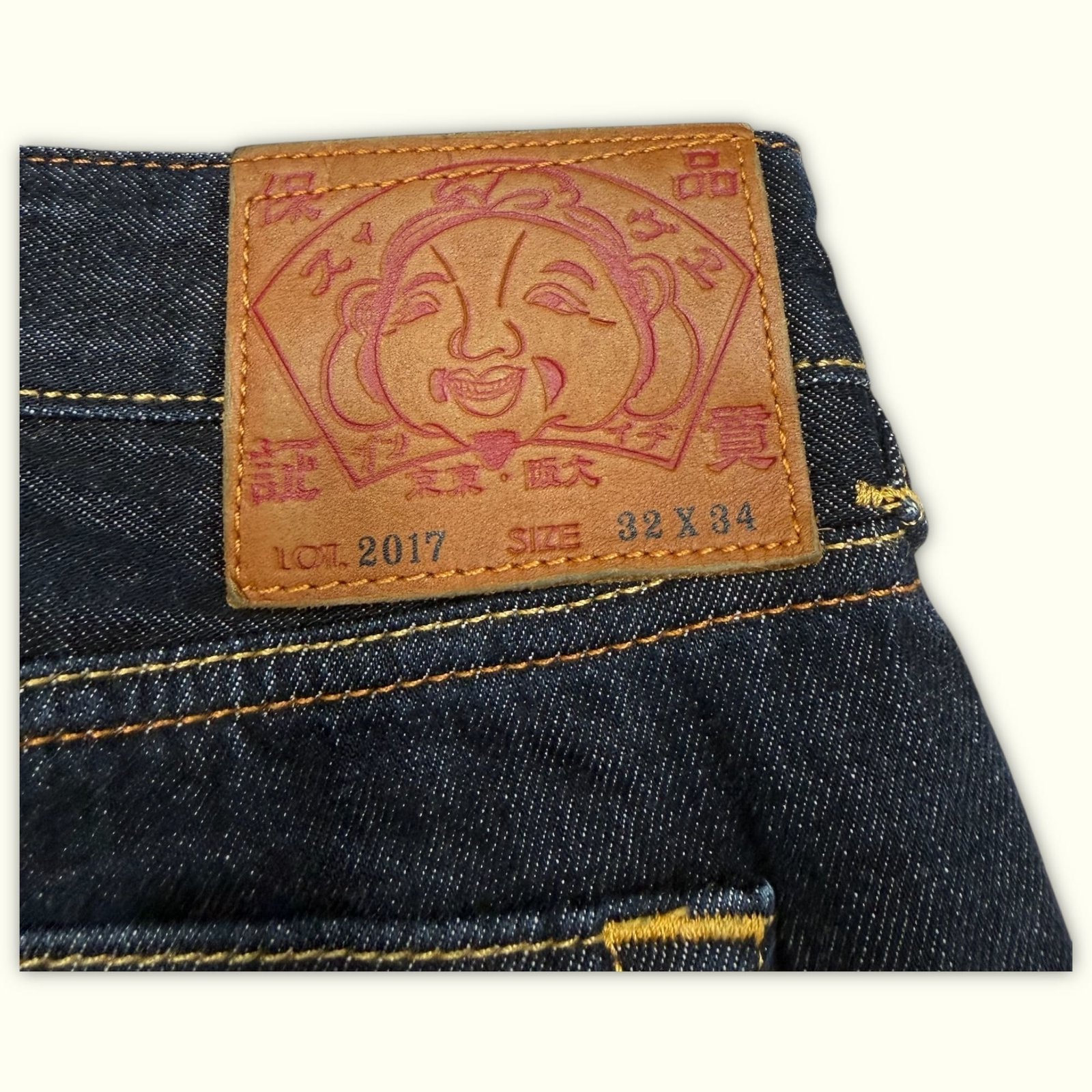 Evisu Jean Regular Homme 2000s Streetwear japonais – W32
