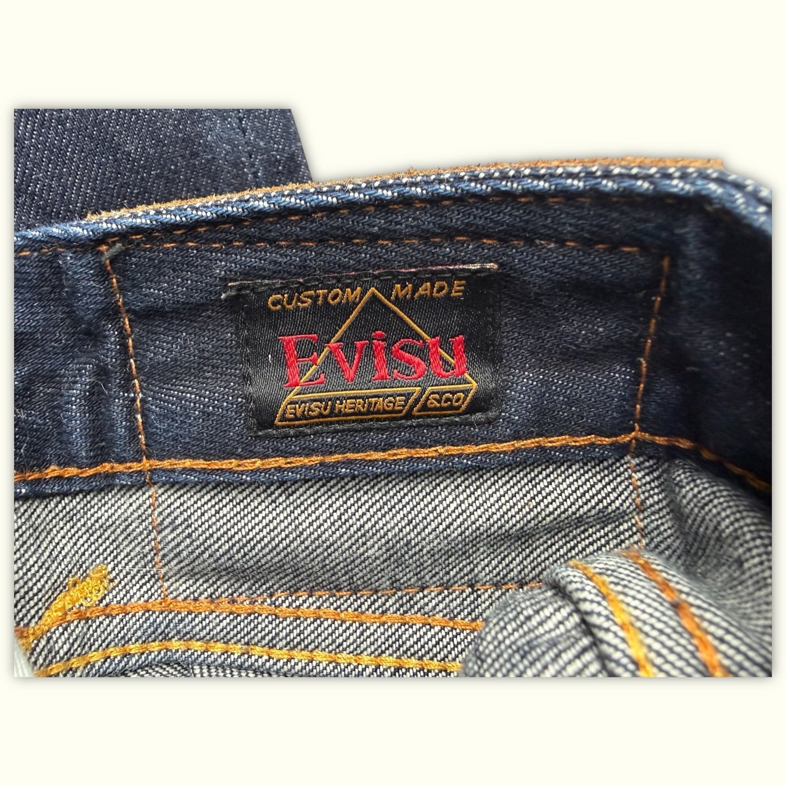 Evisu Jean Regular Homme 2000s Streetwear japonais – W32