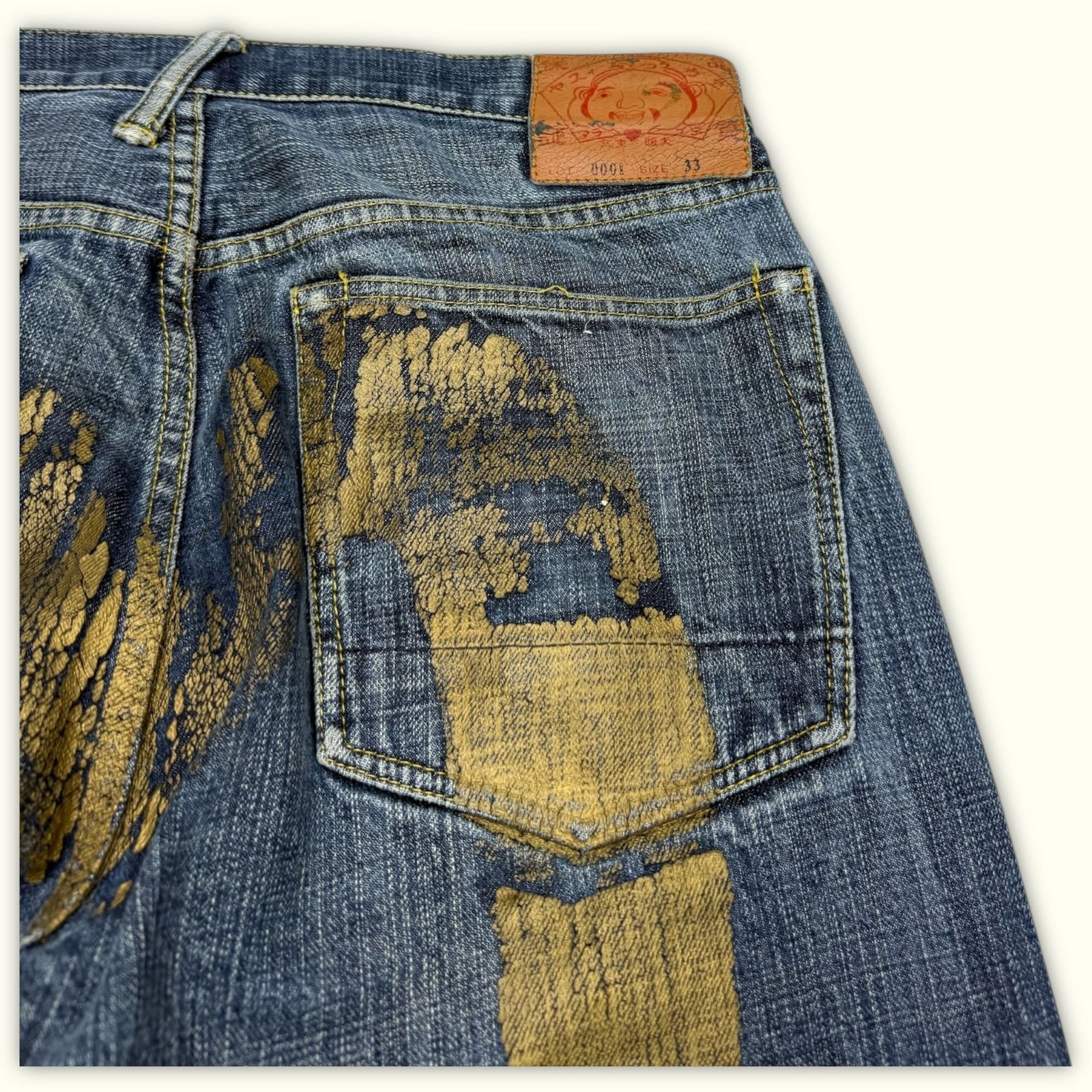 Evisu Jean Regular Homme 2000s Streetwear japonais – W33