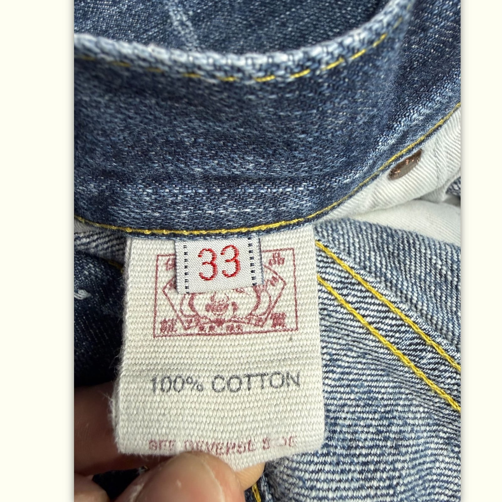 Evisu Jean Regular Homme 2000s Streetwear japonais – W33