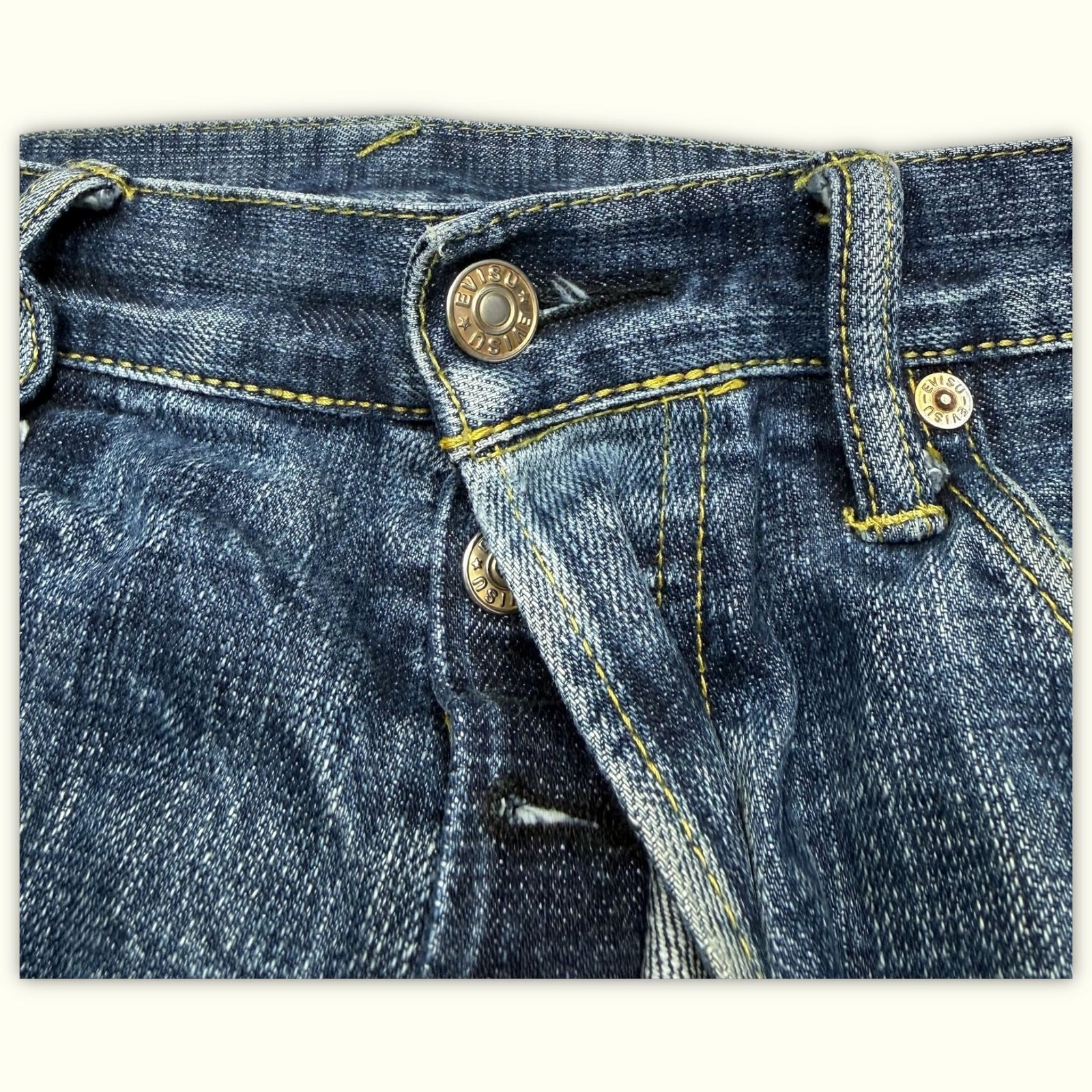 Evisu Jean Regular Homme 2000s Streetwear japonais – W33