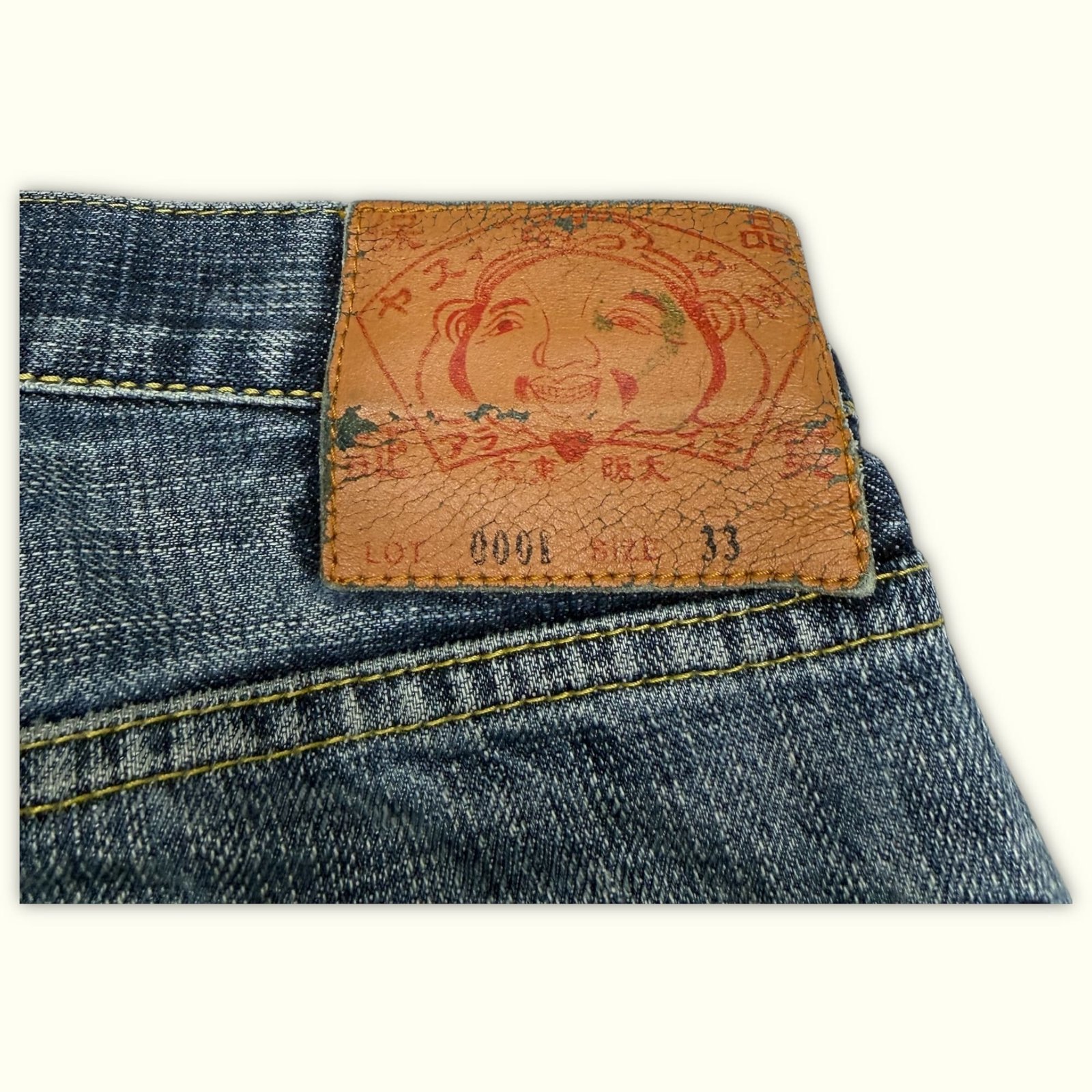 Evisu Jean Regular Homme 2000s Streetwear japonais – W33