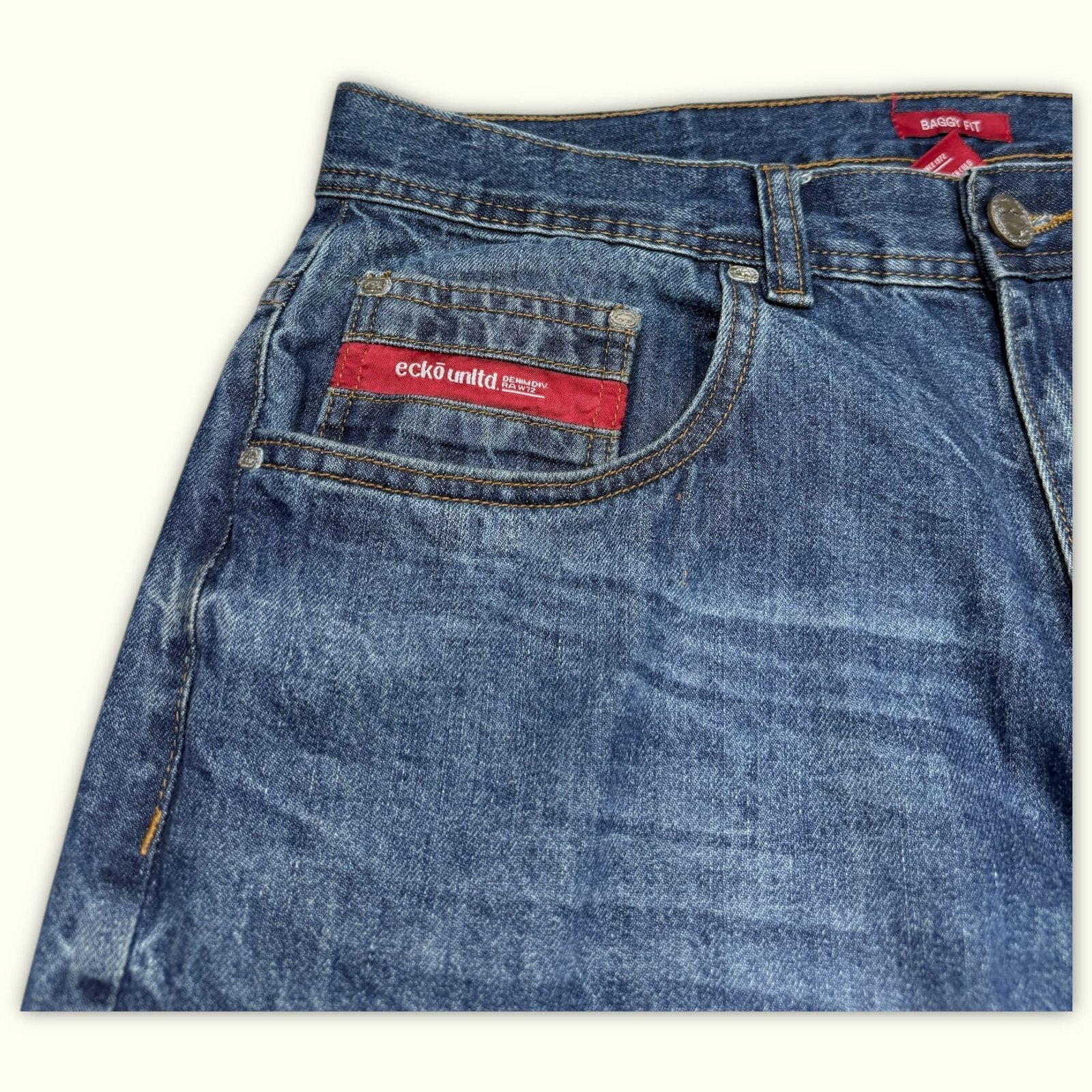 Ecko Unltd. Jean Baggy Homme 2000s Y2K – W34