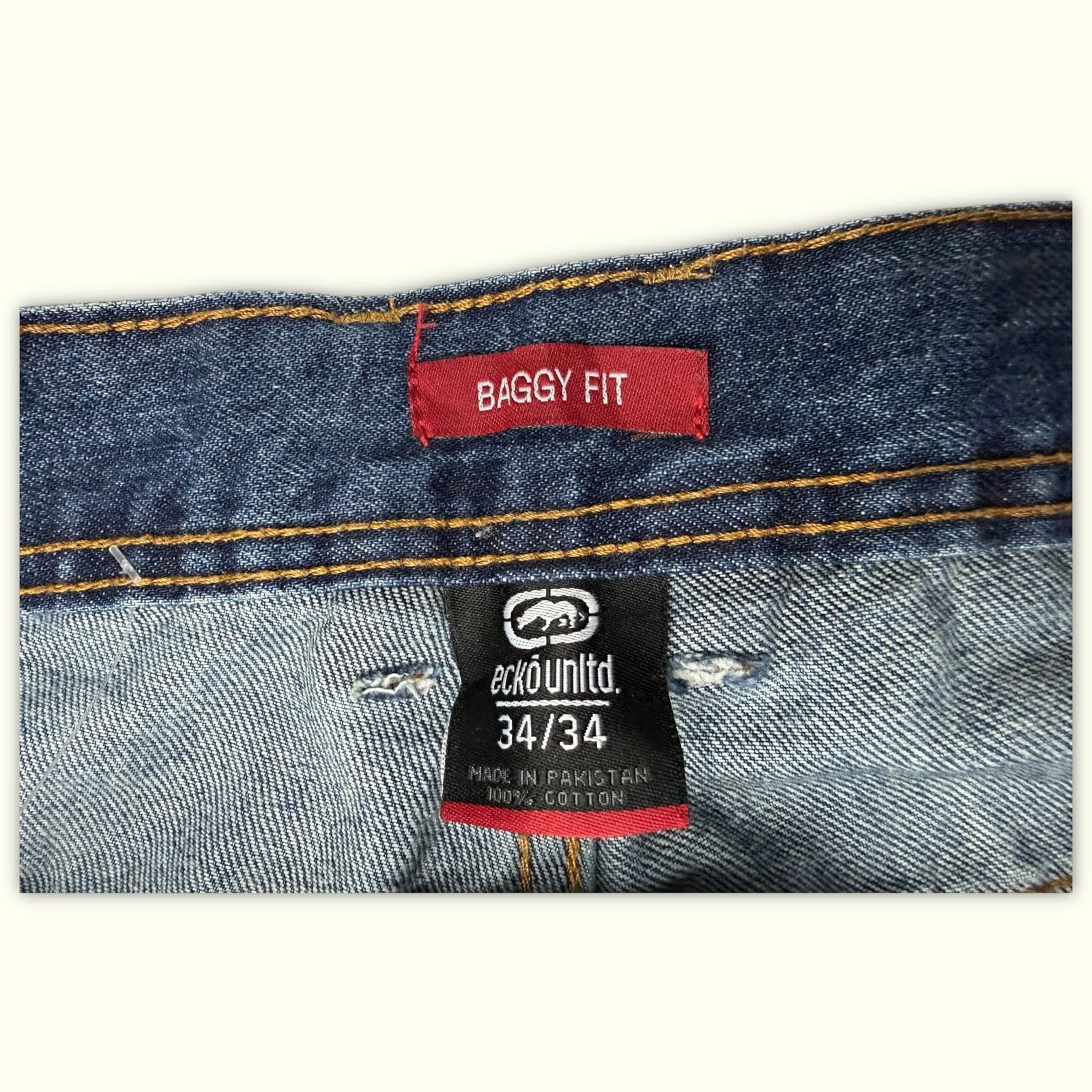 Ecko Unltd. Jean Baggy Homme 2000s Y2K – W34