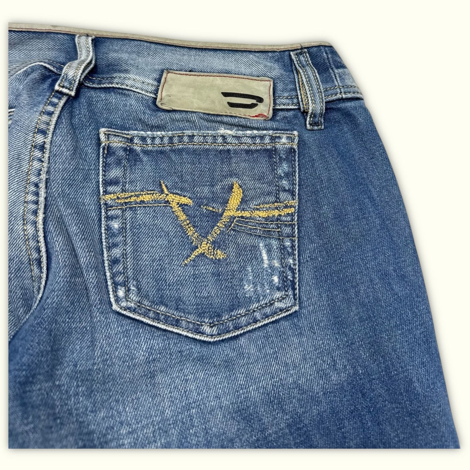 Diesel Jean Évasé Femme 2000s Y2K – W27