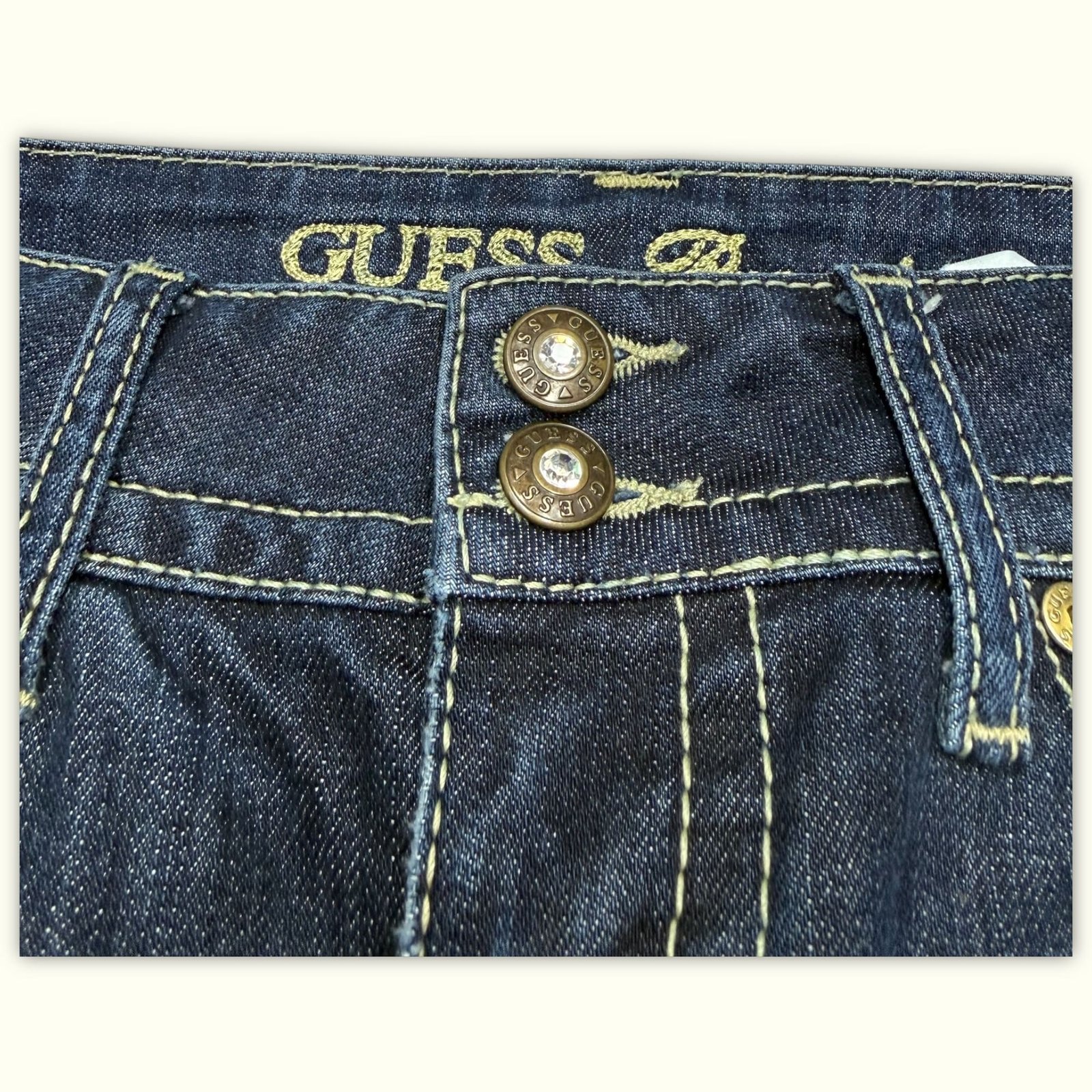 Guess Jean Évasé Femme 2000s Y2K – W27