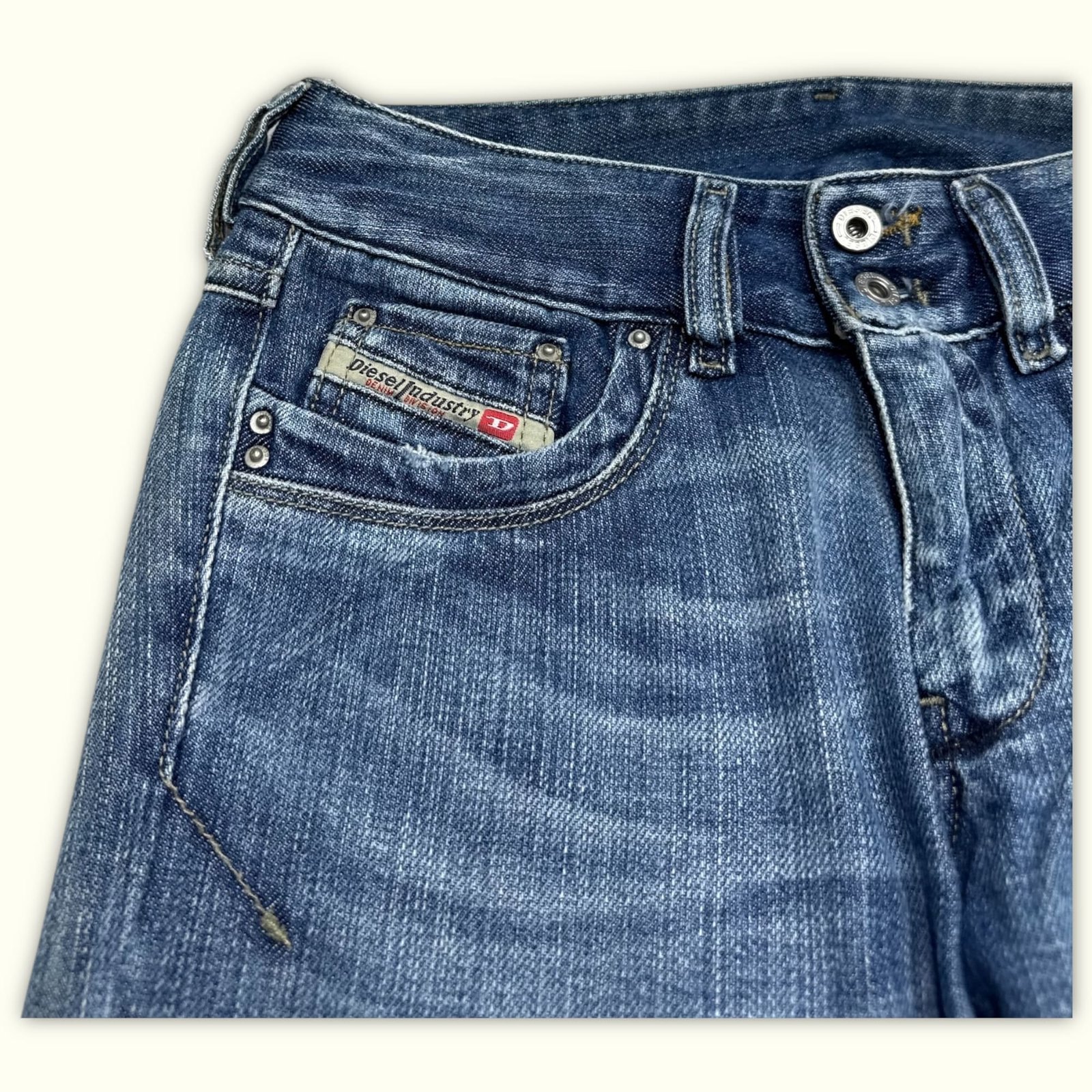 Diesel Jean Évasé Femme 2000s Y2K – W25