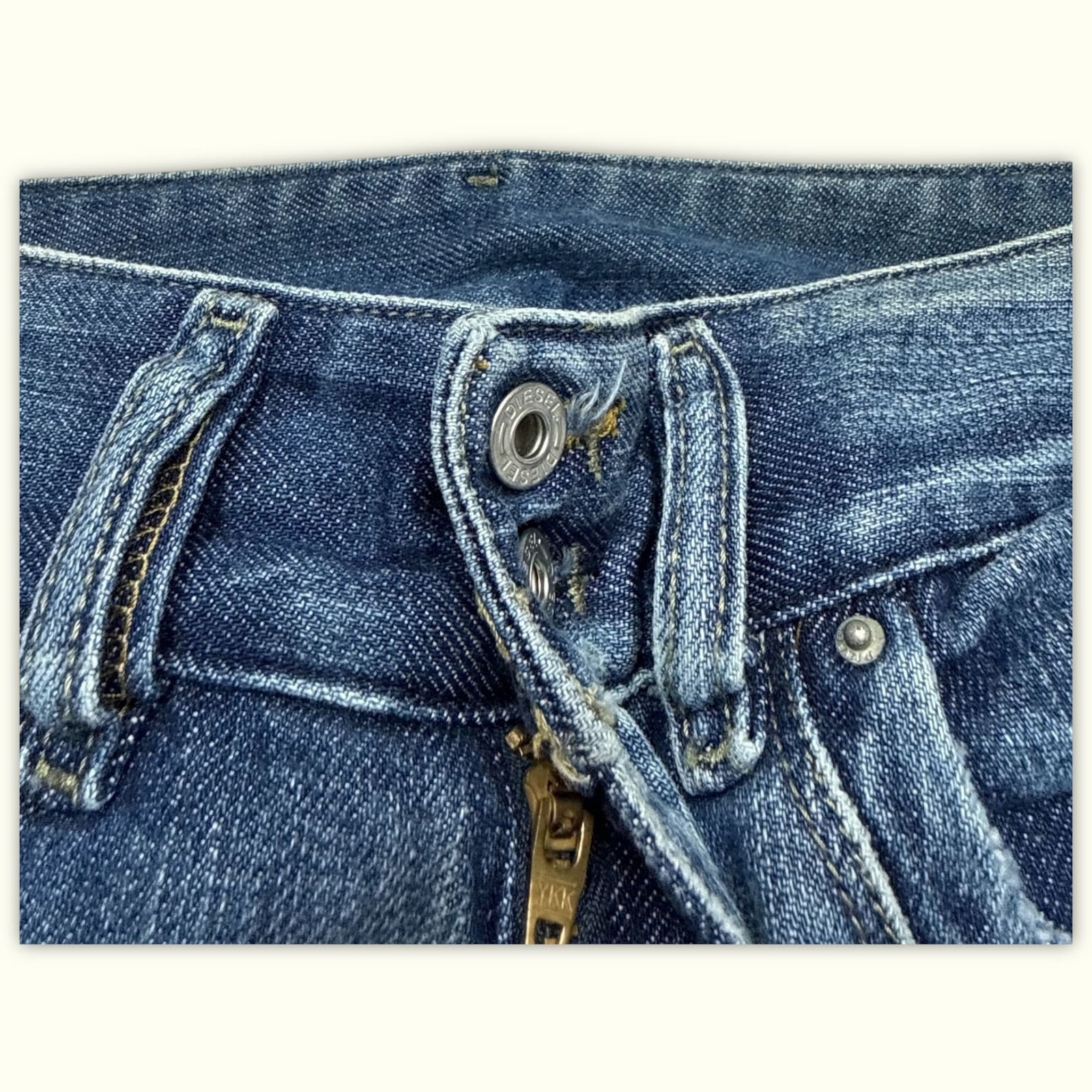 Diesel Jean Évasé Femme 2000s Y2K – W25