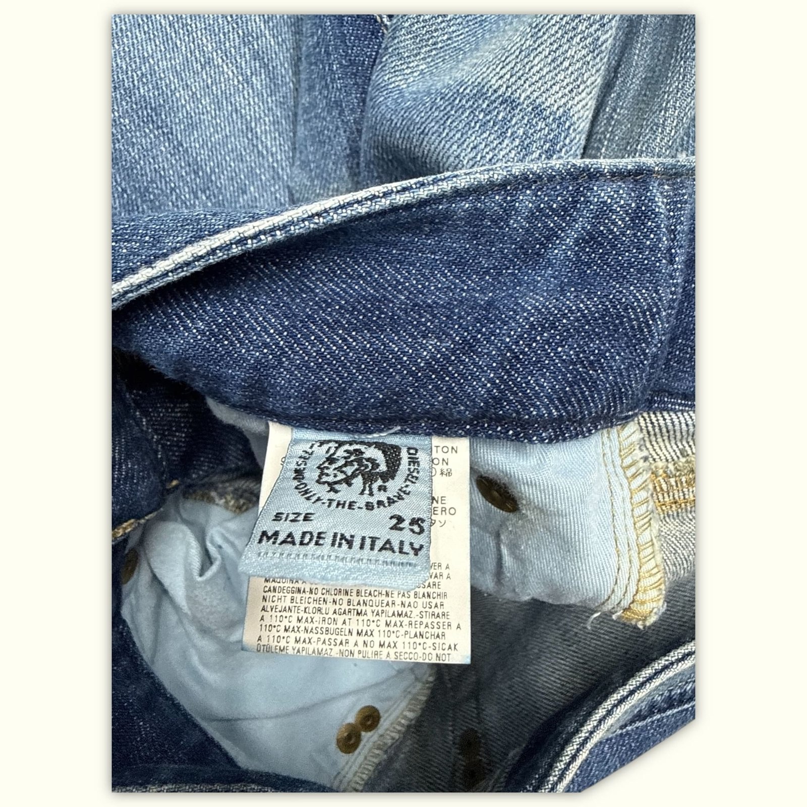 Diesel Jean Évasé Femme 2000s Y2K – W25