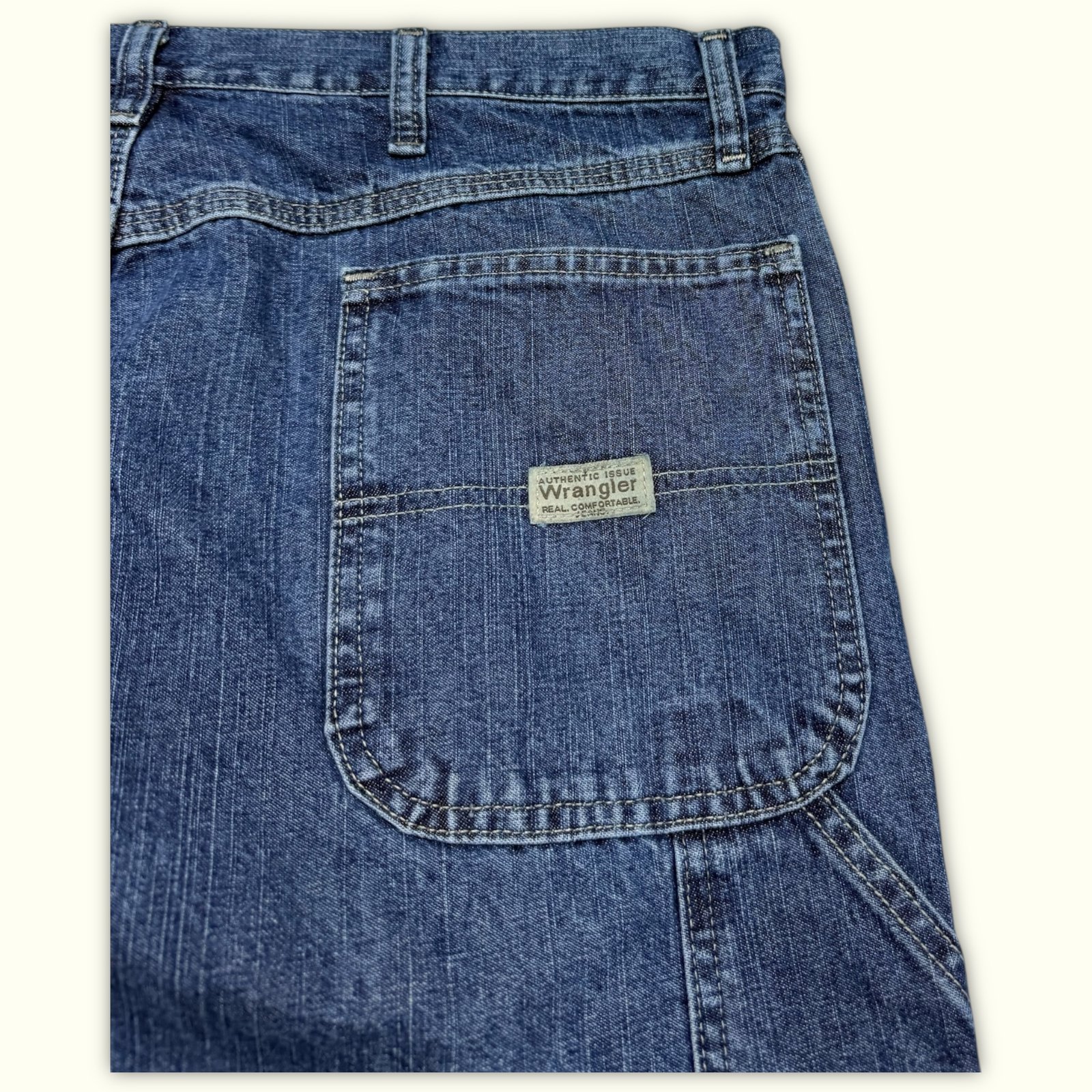 Wrangler Jean Large Homme 2000s Workwear – W38