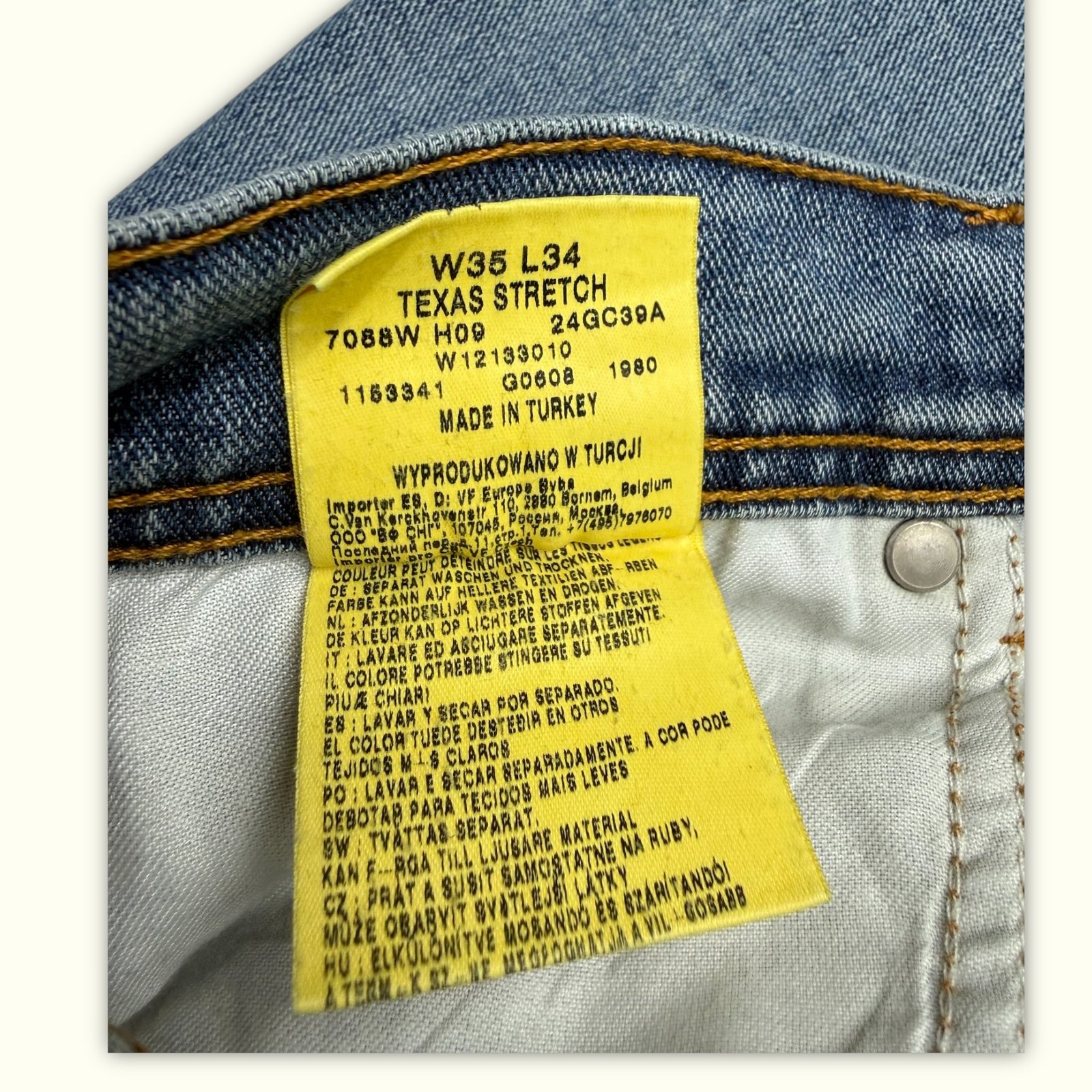 Wrangler Jean Regular Homme 2000s Western – W35