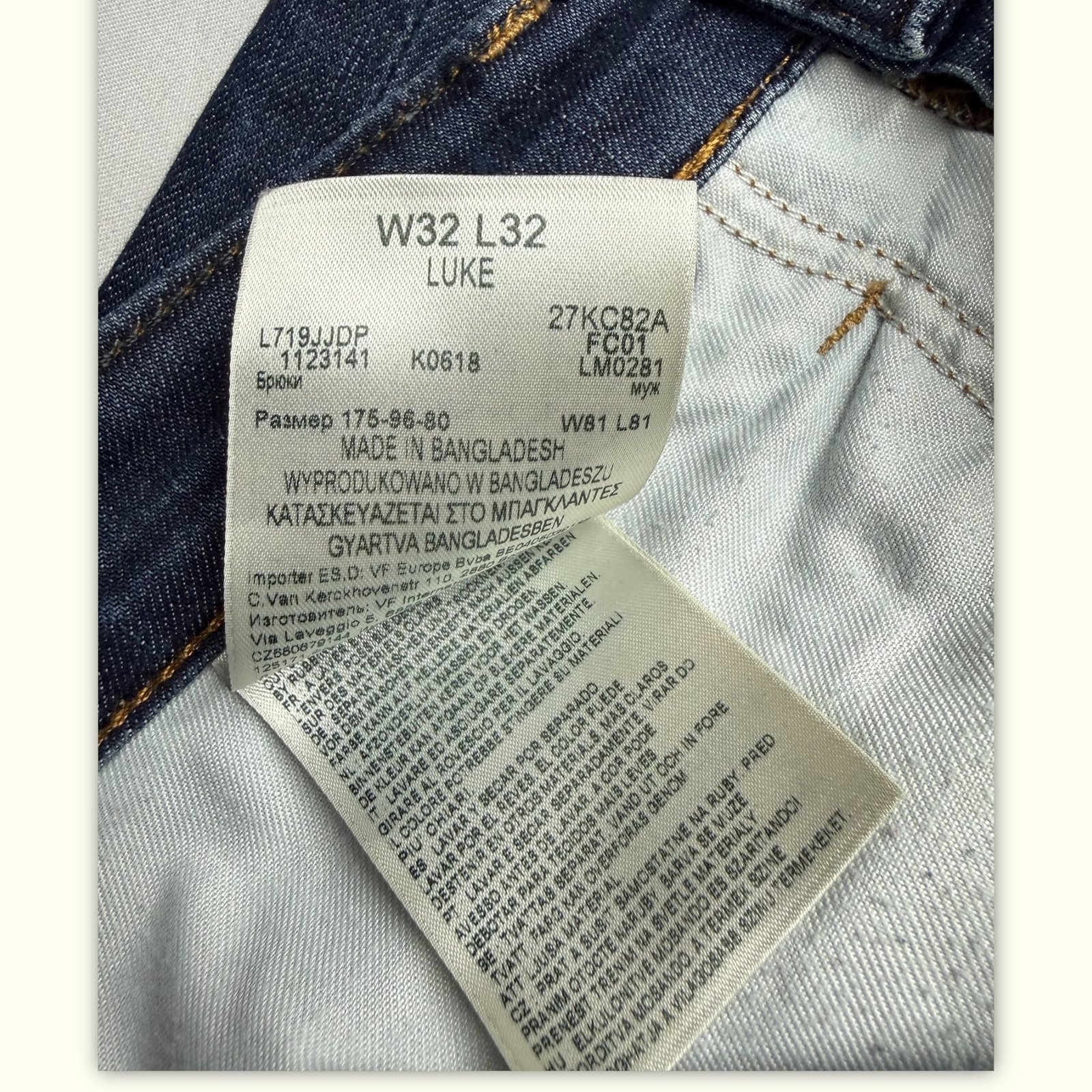 Lee Jean Slim Homme Casual chic – W32