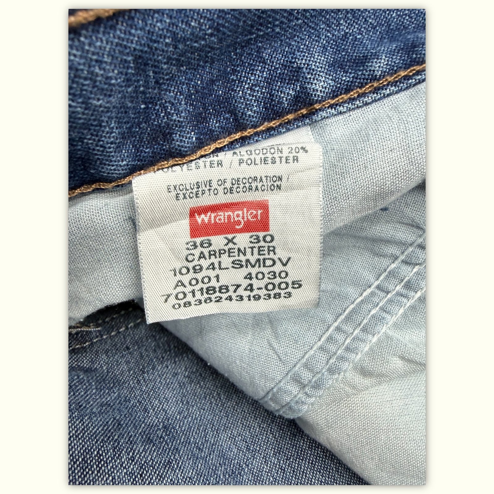 Wrangler Jean Relaxed Homme 2000s Workwear – W36