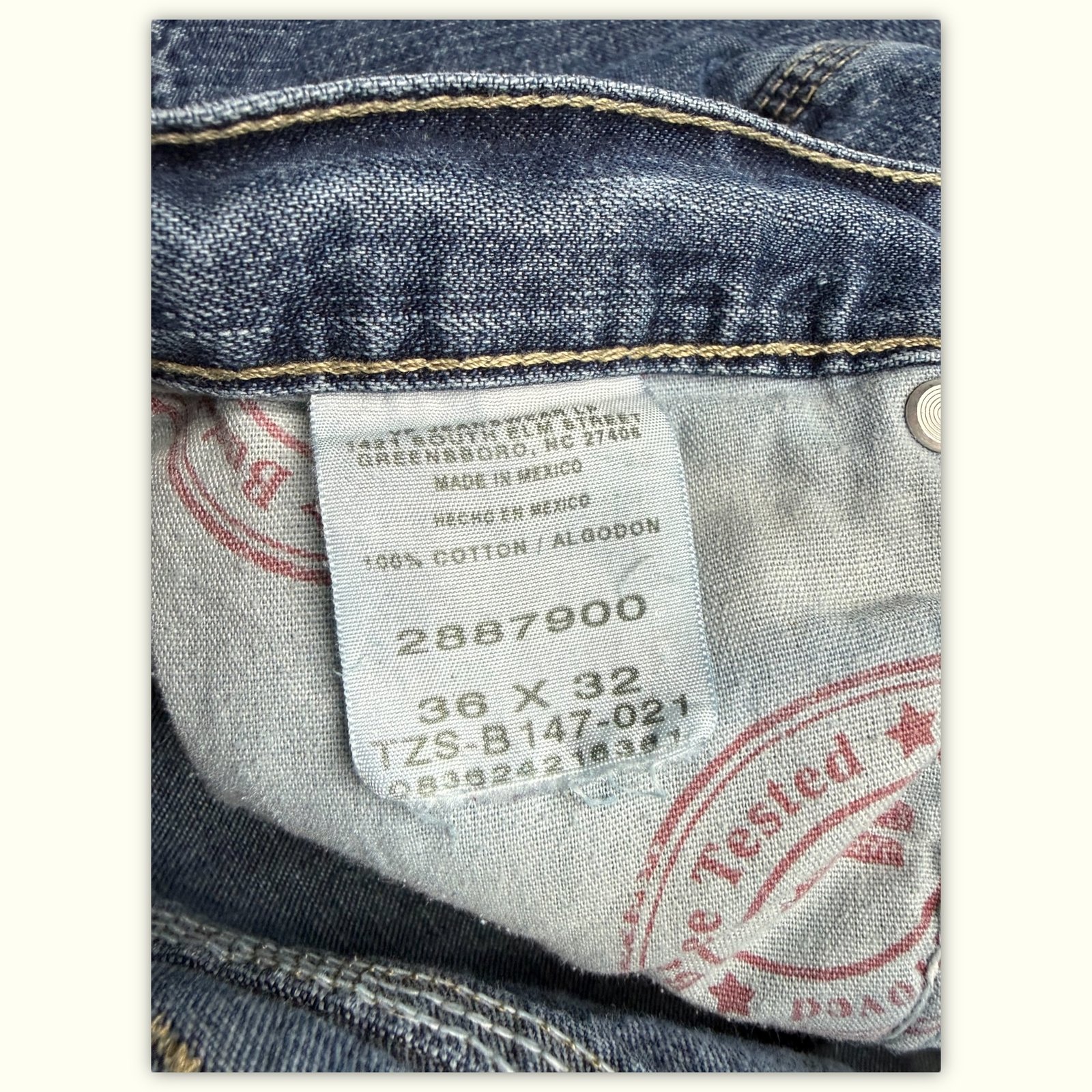 Lee Jean Relaxed Homme 2000s Workwear – W36
