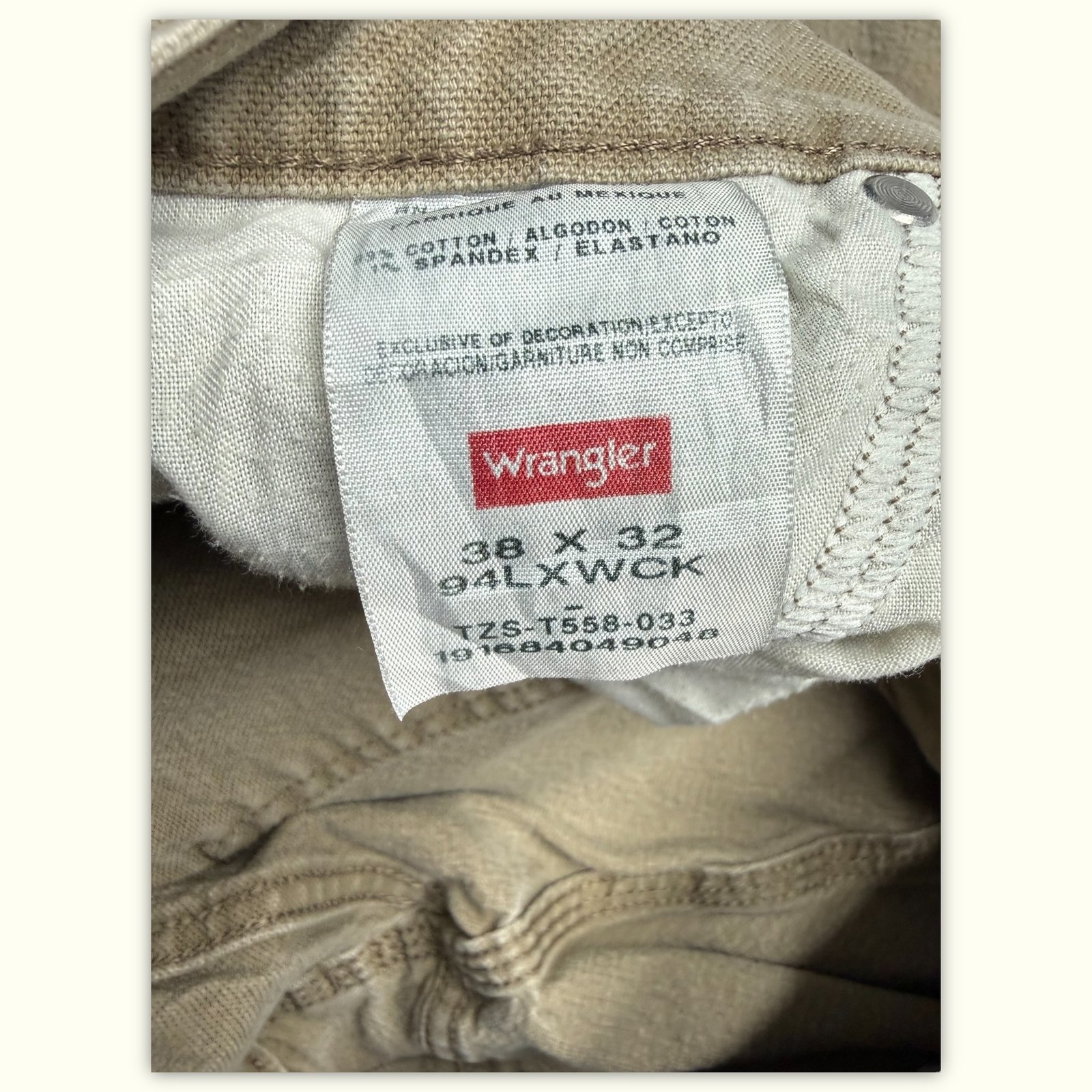 Wrangler Spodnie cargo Regular Mężczyźni Odzież robocza – W38