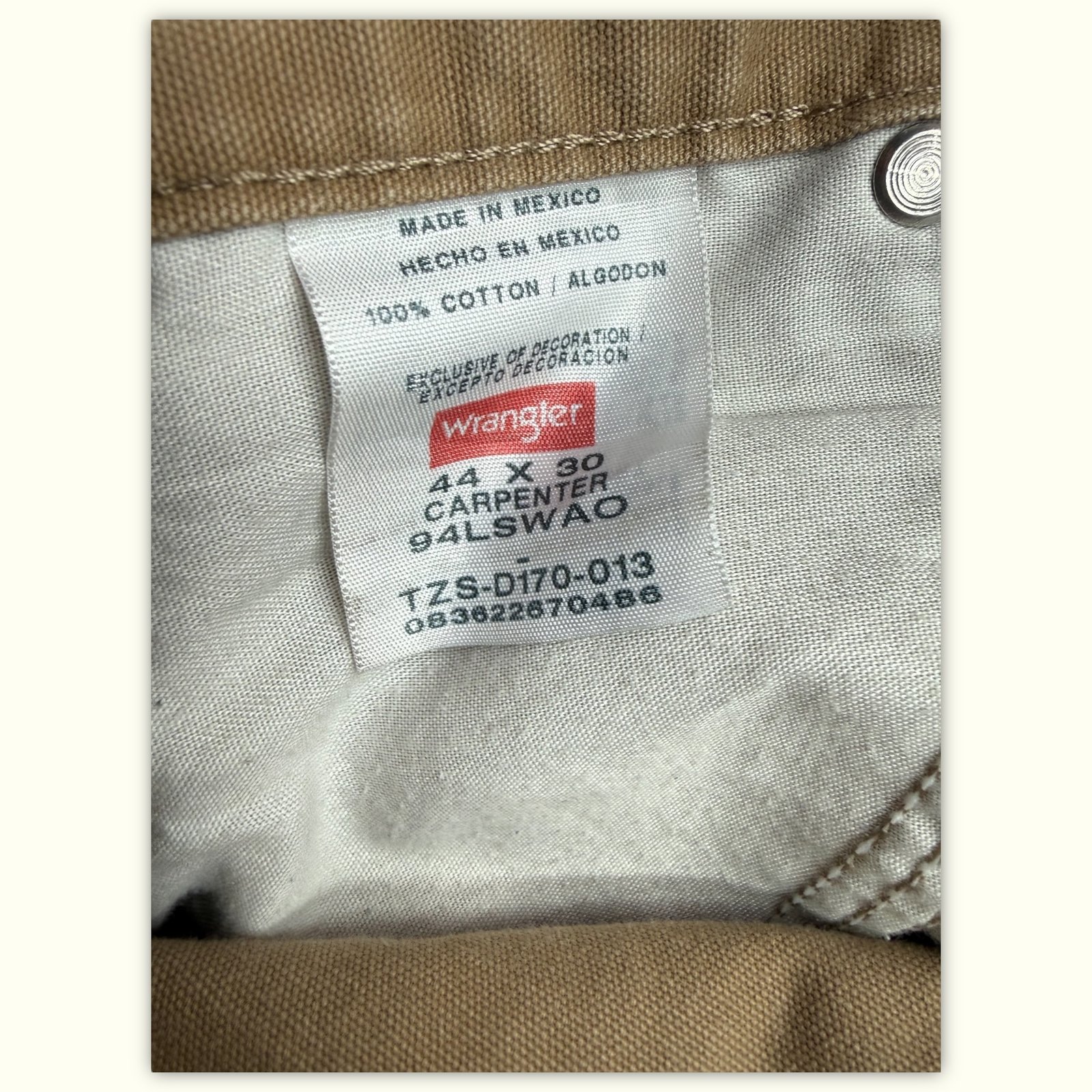 Wrangler Pantalon Relaxed Homme 2000s Workwear – W44