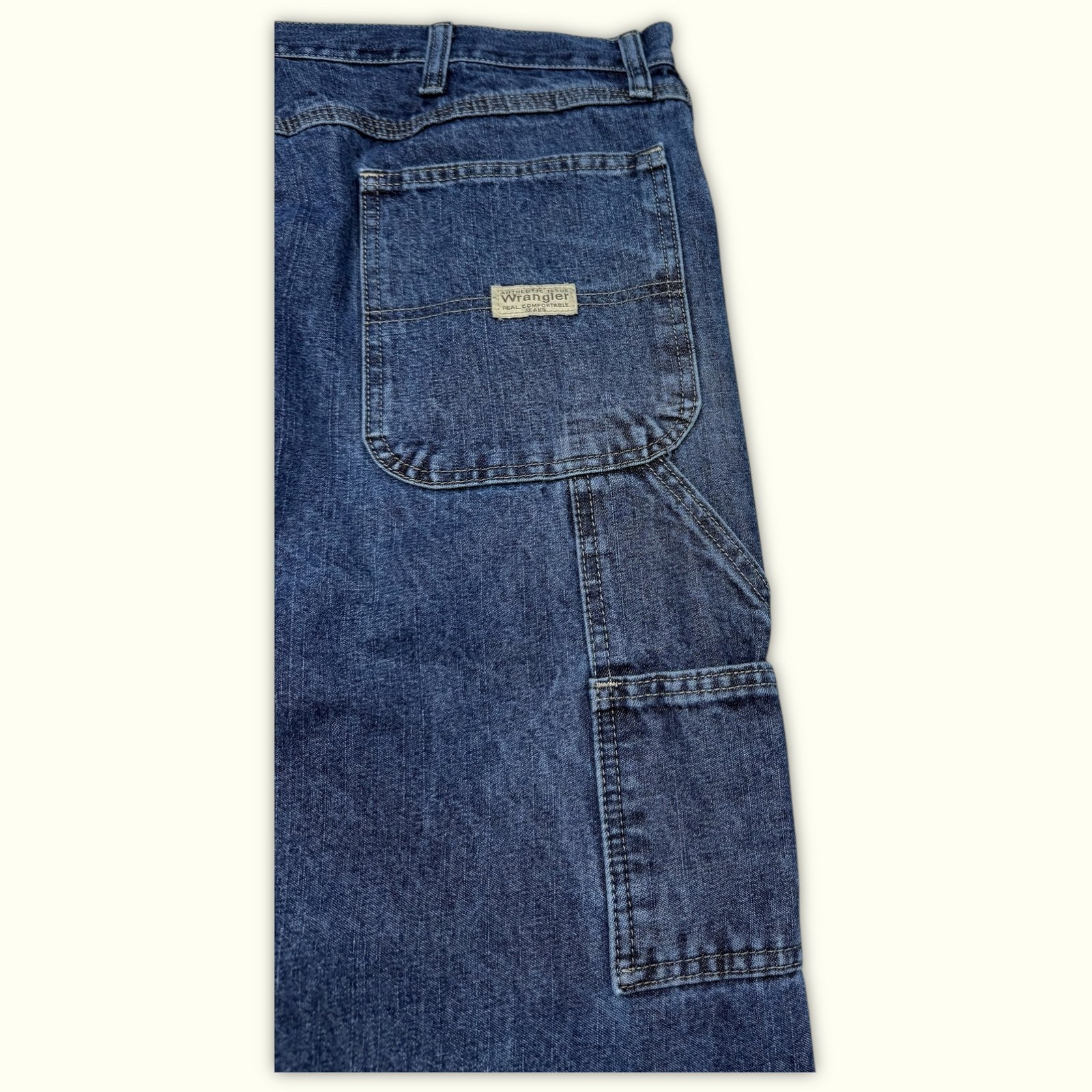 Wrangler Jean Large Homme 2000s Workwear – W38