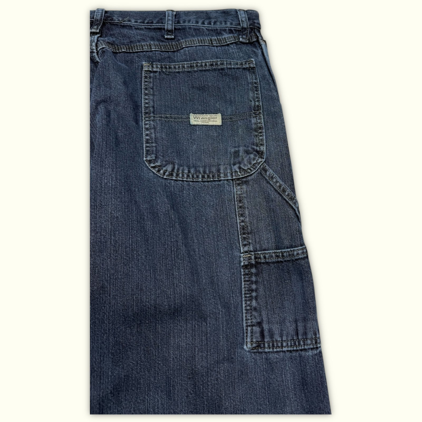 Wrangler Jean Large Homme 2000s Workwear – W38