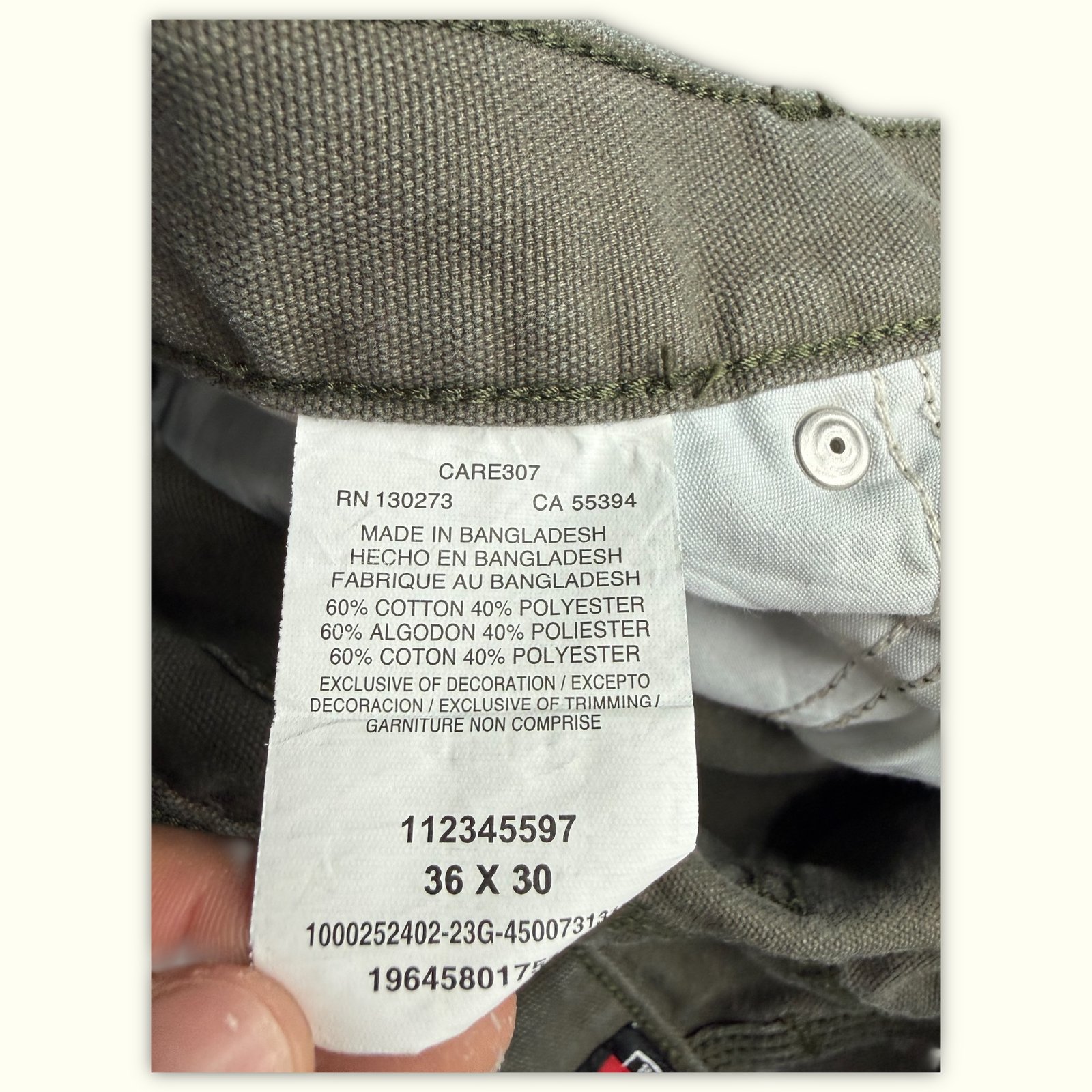 Wrangler Pantalon Regular Homme 2020s Workwear – W36
