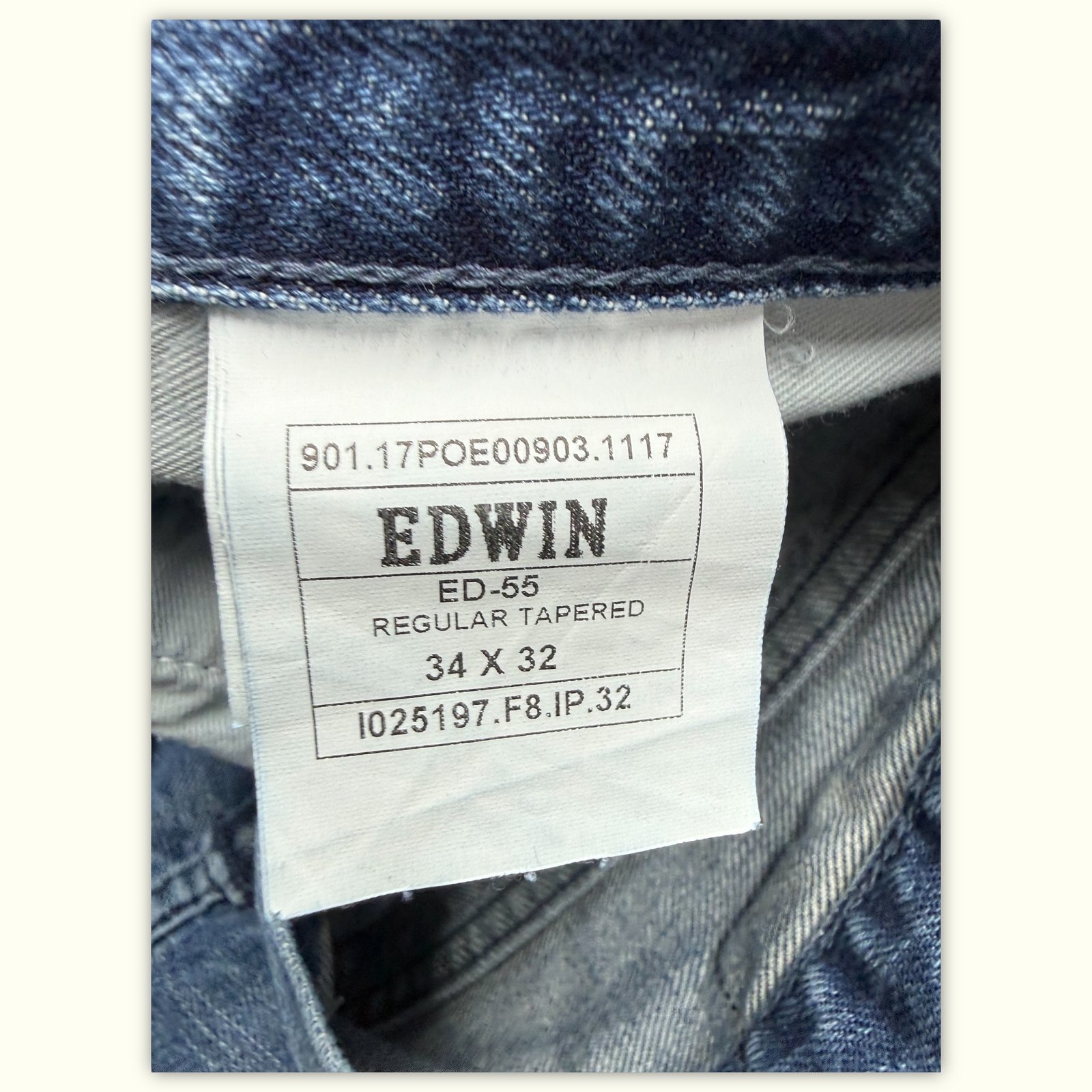 Edwin Jean Relaxed Homme Streetwear japonais – W34