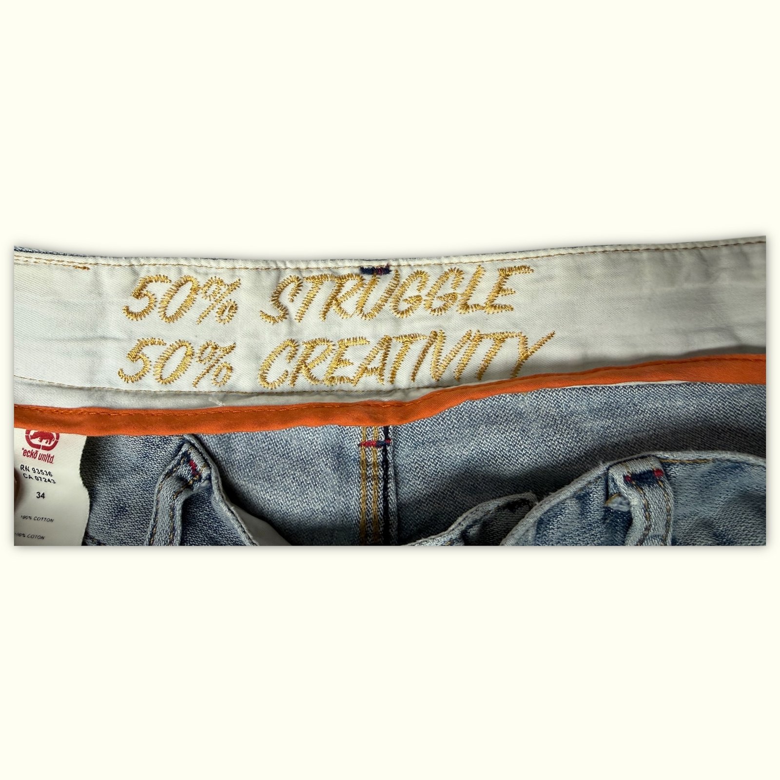 Ecko Unltd. Jean Baggy Homme 2000s Y2K – W34