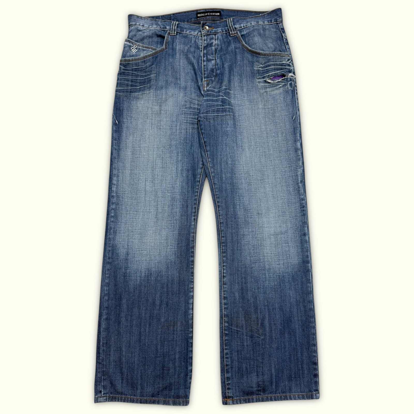 Rocawear Jean Baggy Homme 2000s Y2K – W36