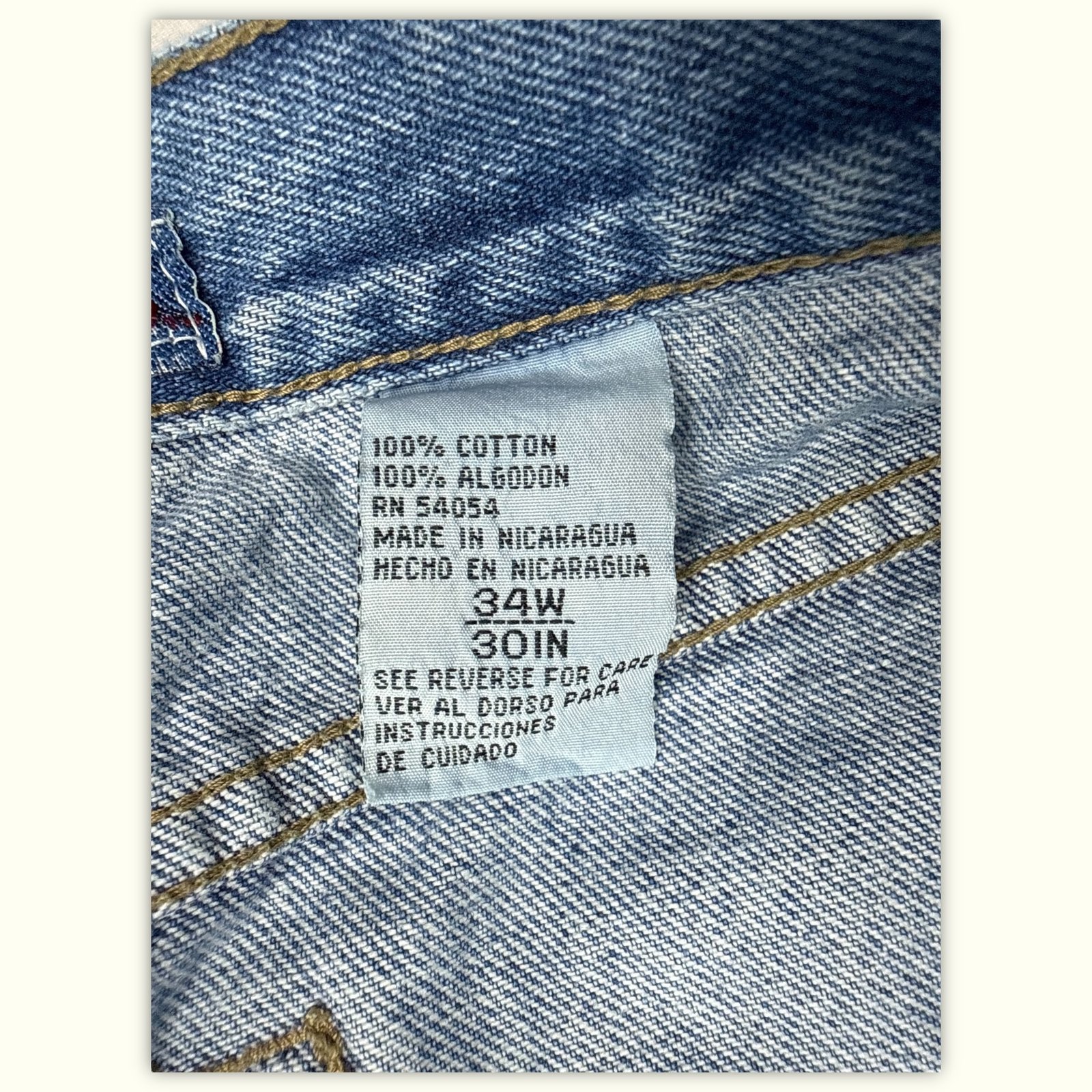 Bugle Boy Jean Large Homme 1990s Vintage – W34