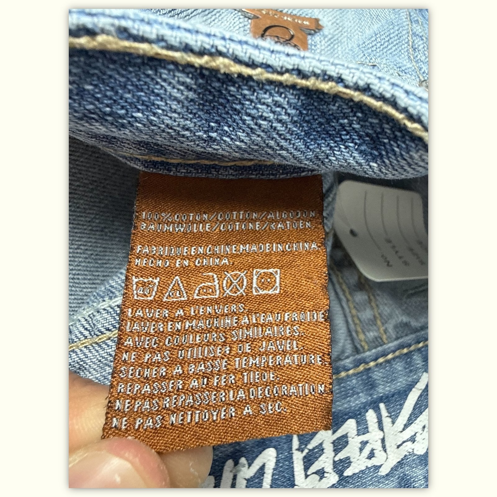 Wrung Jean Baggy Homme 2000s Streetwear – W32