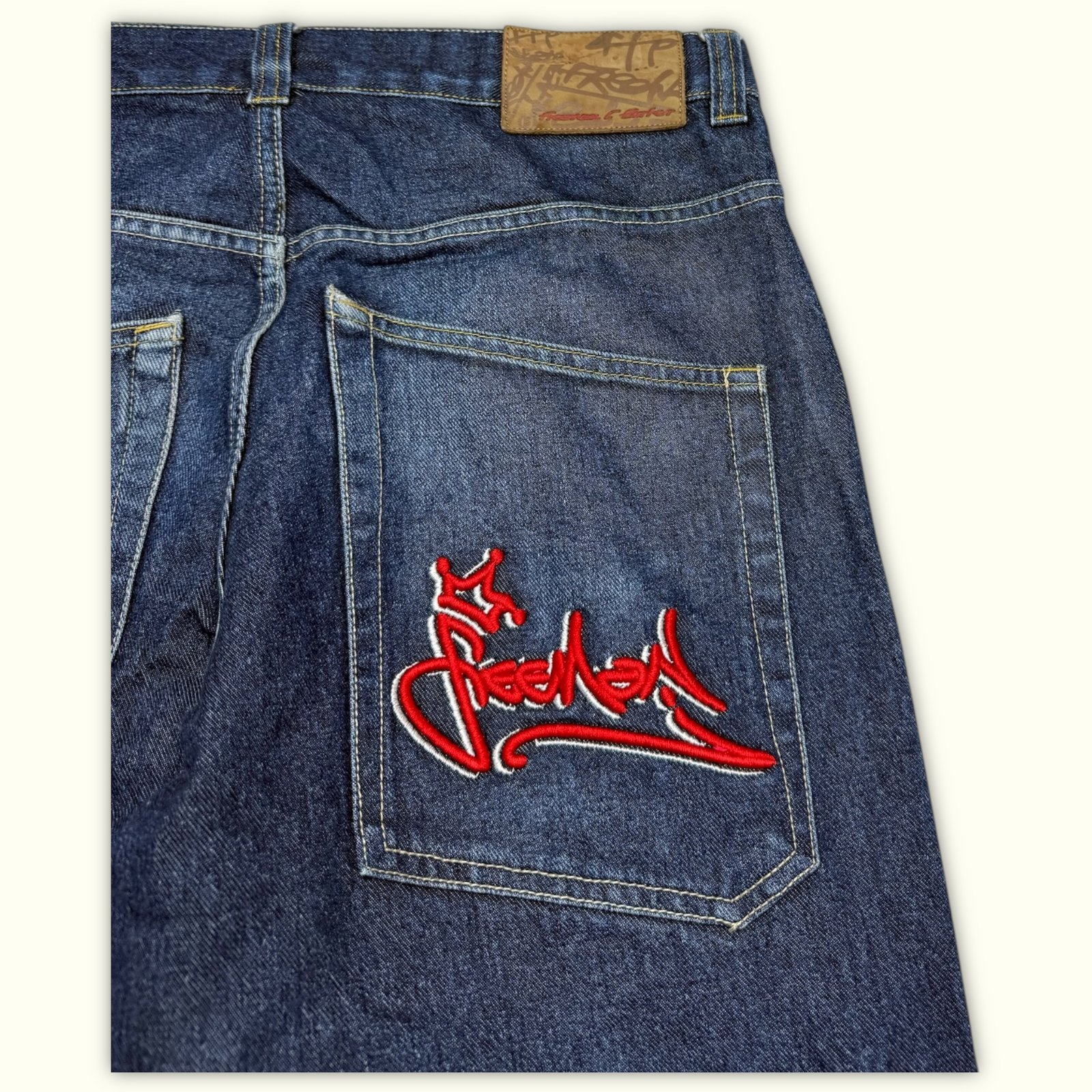 Freeman T. Porter Jean Baggy Homme 2000s Y2K – W31