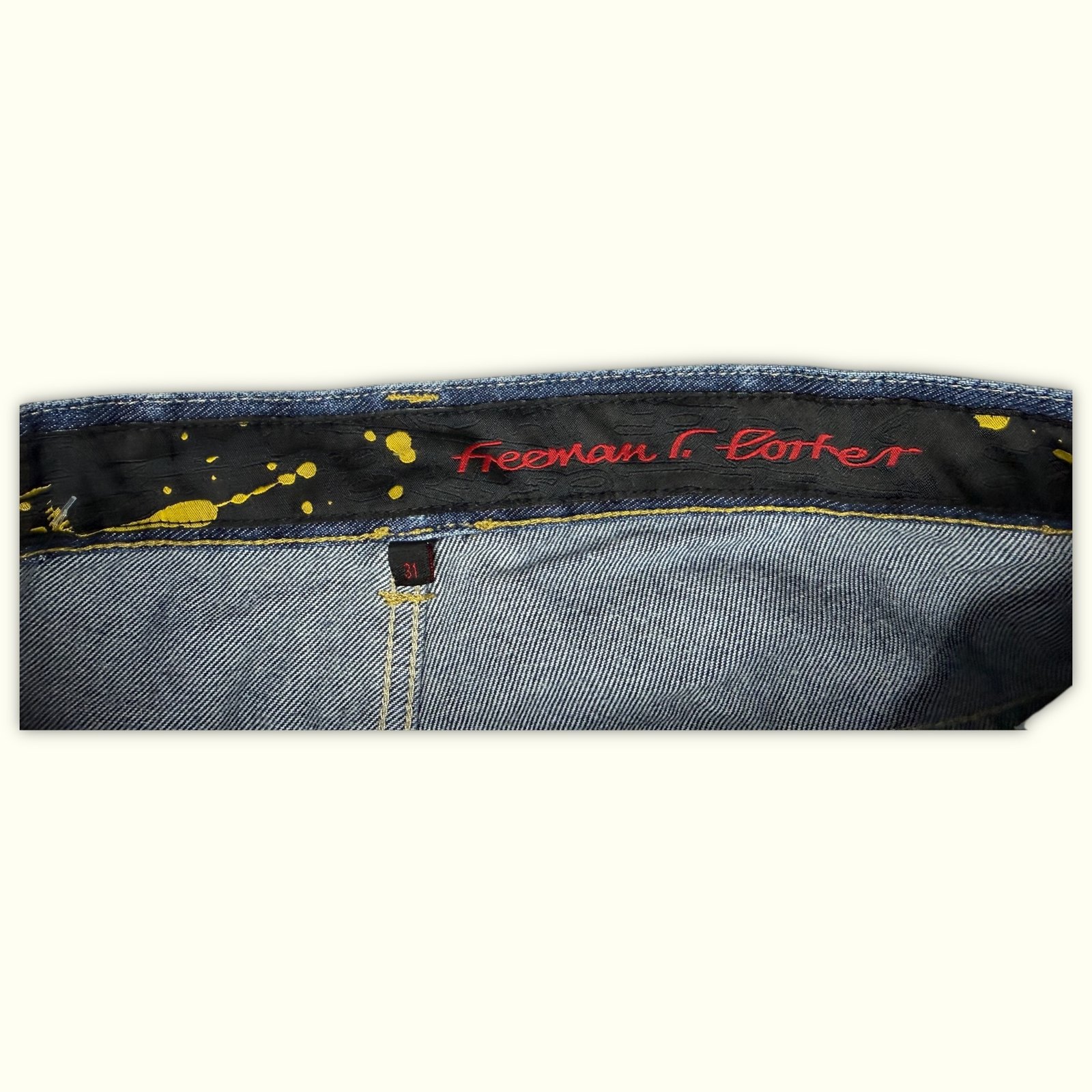 Freeman T. Porter Jean Baggy Homme 2000s Y2K – W31
